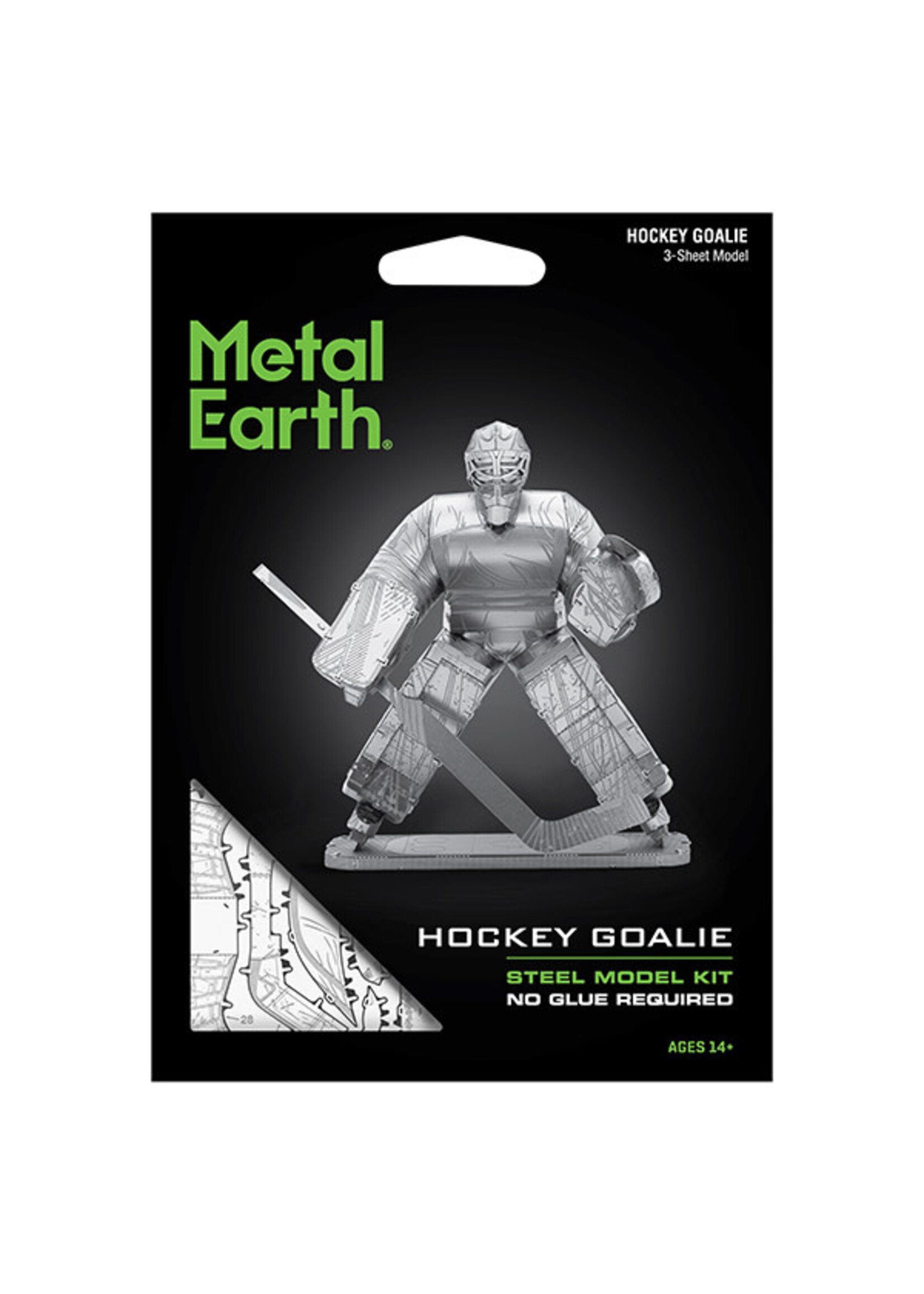 metal earth Gardien de but hockey