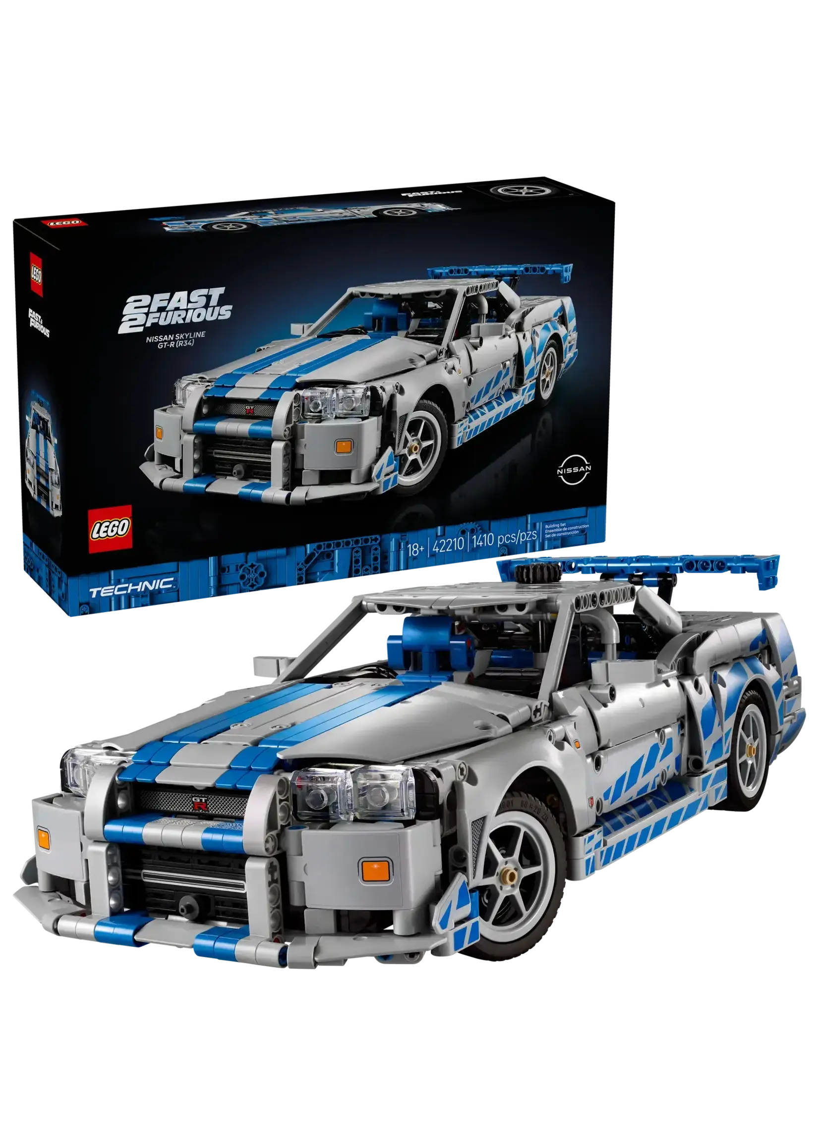 LEGO Voiture Nissan Skyline GT-R (R34) 2 Fast 2 Furious - 42210