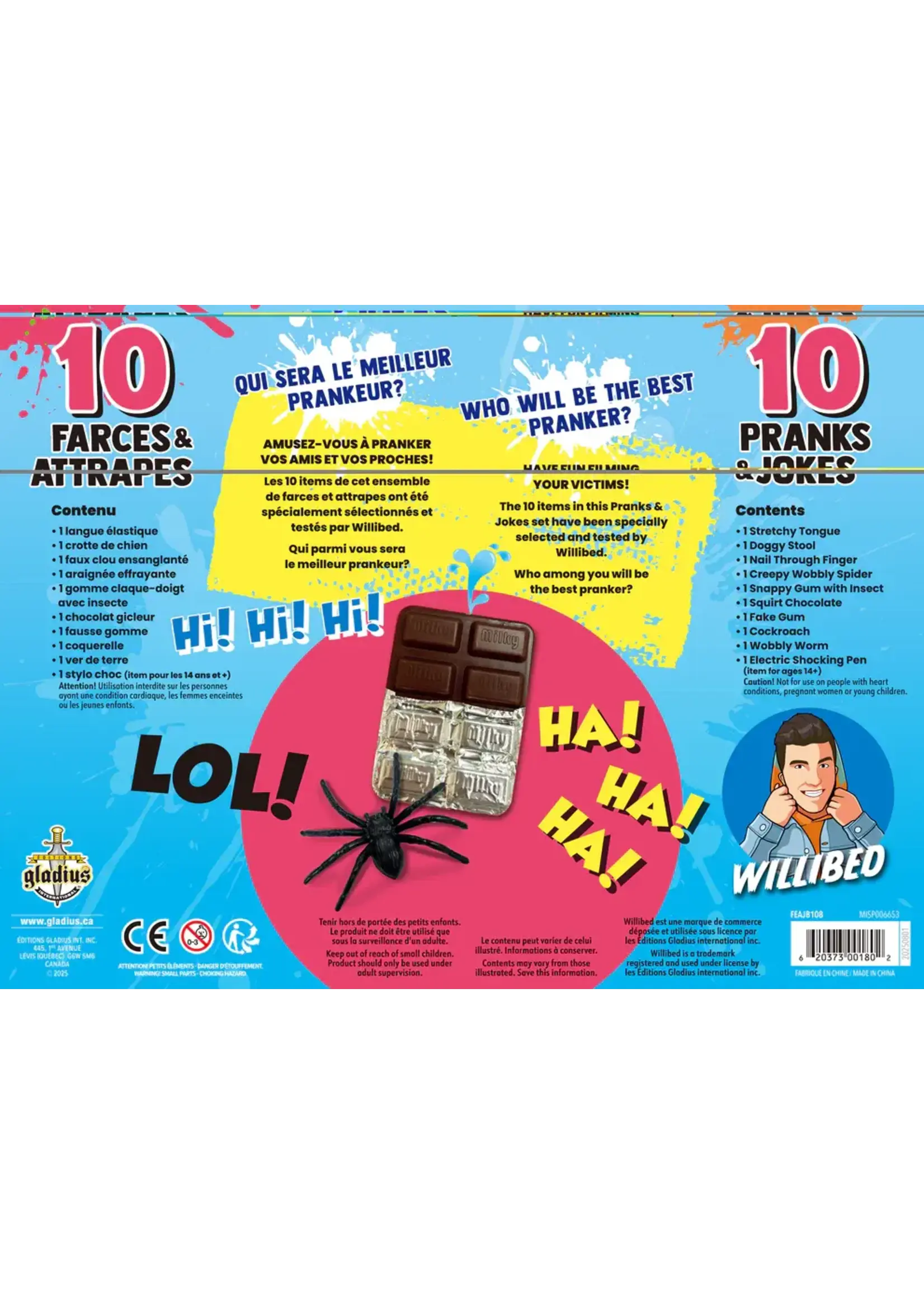Gladius Willibed - 10 farces & attrapes