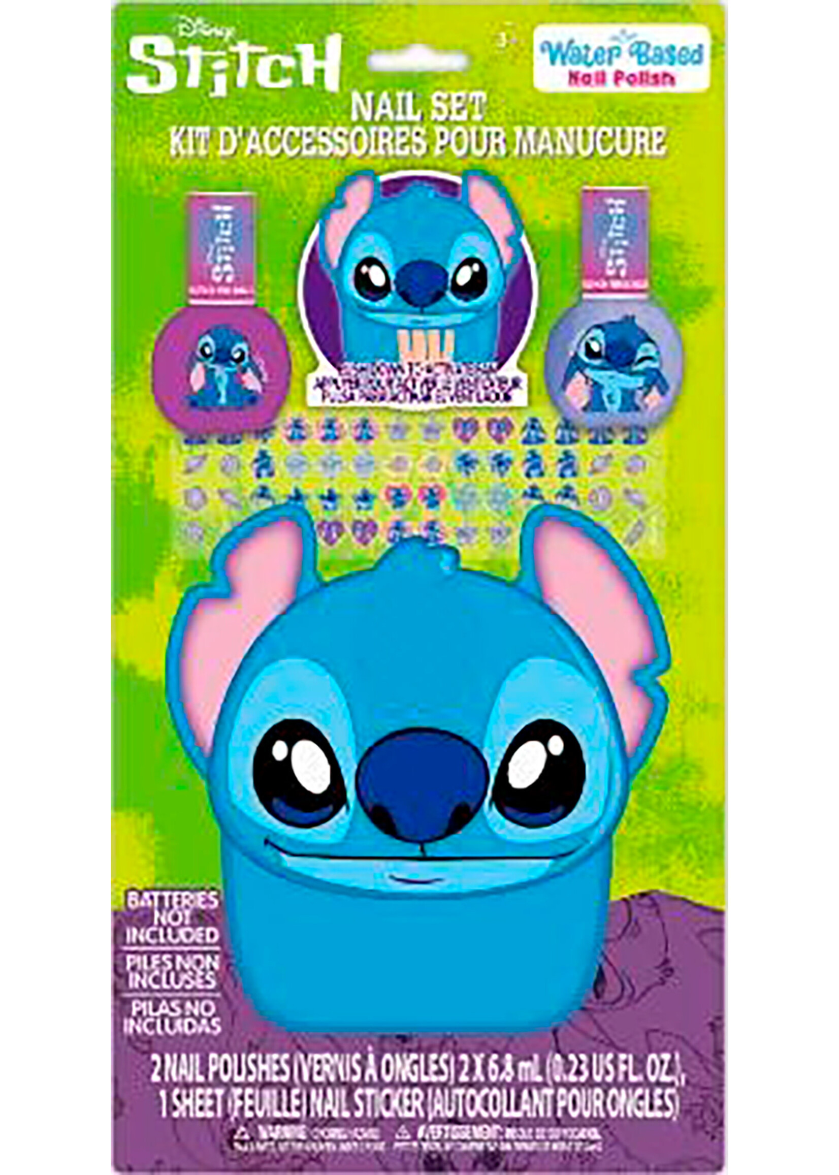 Disney Stitch - Deux vernis à ongles avec séchoir