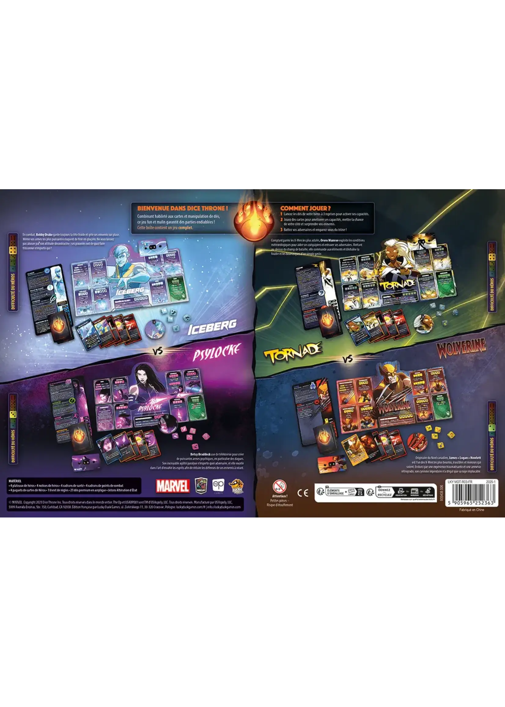 Dice Throne Marvel X-Men Dice Throne: Box 1 - Iceman, Psylocke, Storm, Wolverine (EN)