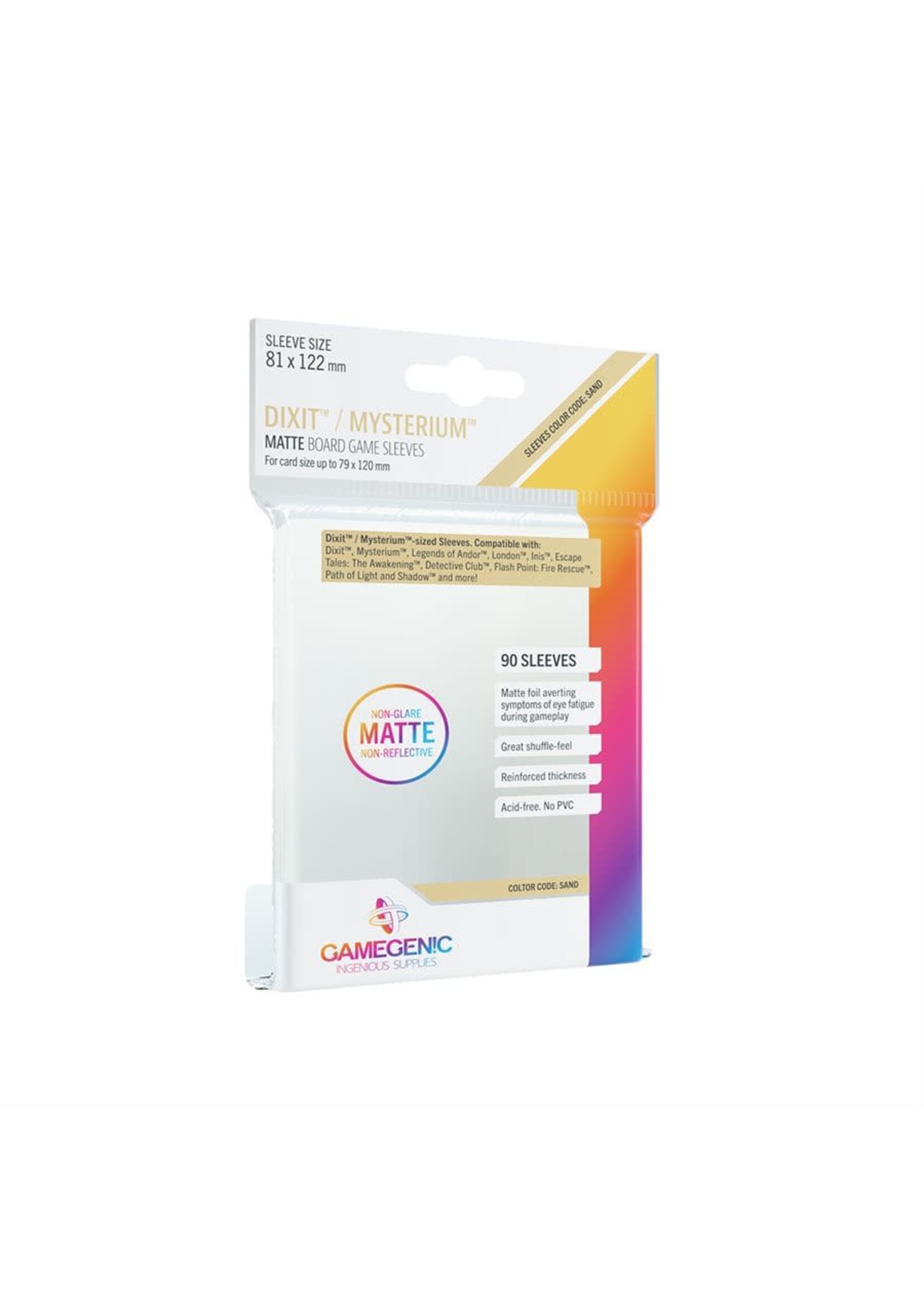 Gamegenic Sleeves: Gamegenic: Matte Sleeves - Color code: Sand (90) (ML)