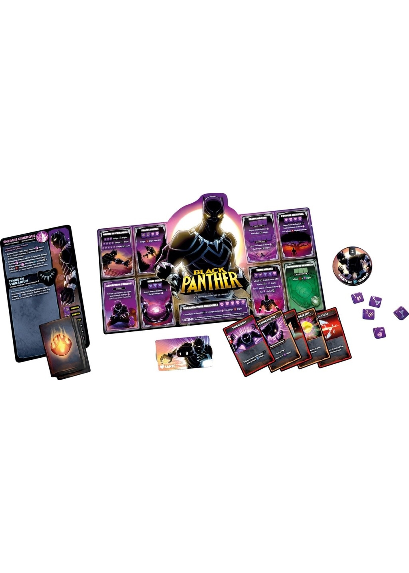 Dice Throne Marvel Dice Throne : Black Widow vs. Doctor Strange vs. Captain Marvel vs. Black Panther - FR