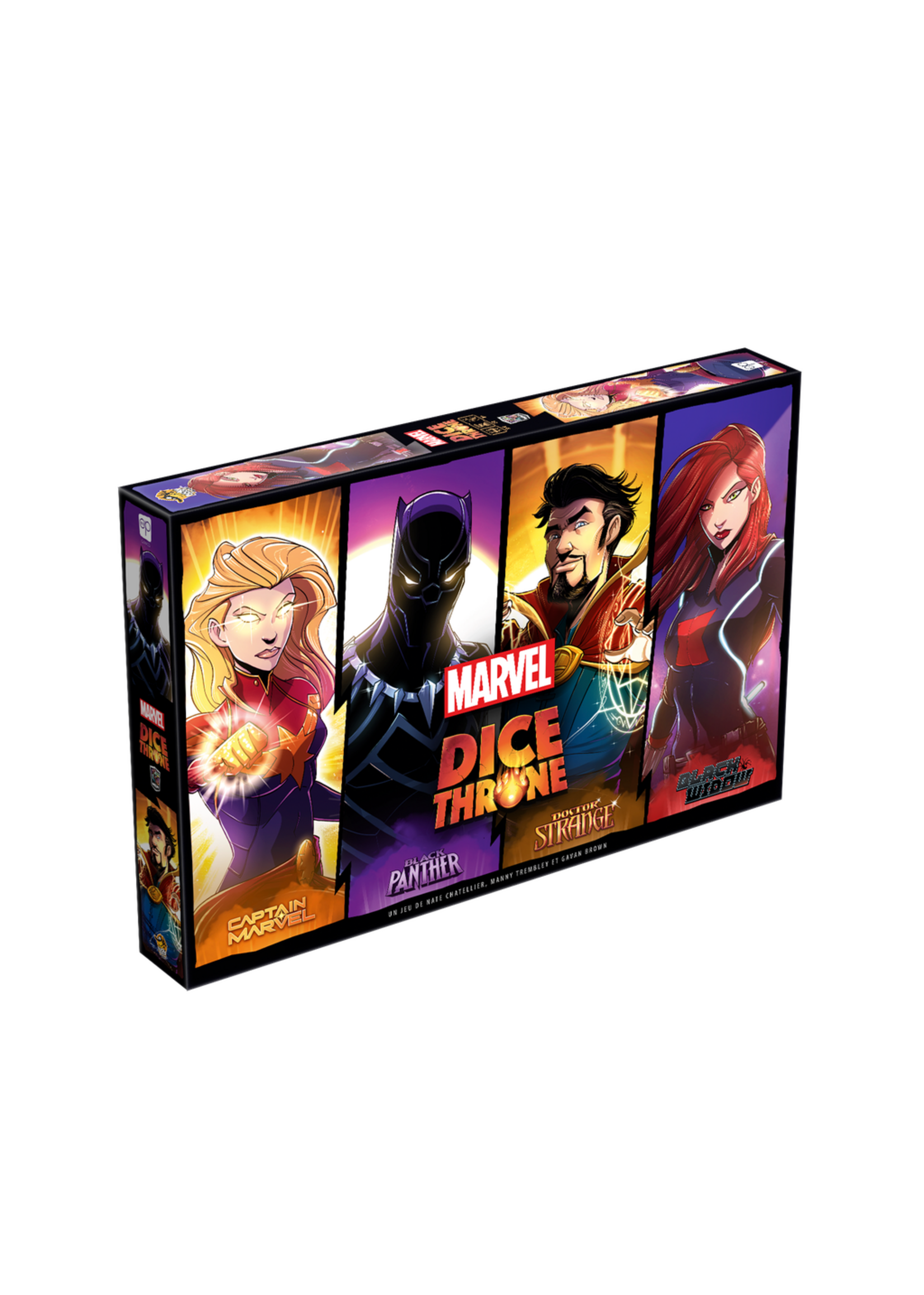 Dice Throne Marvel Dice Throne : Black Widow vs. Doctor Strange vs. Captain Marvel vs. Black Panther - FR