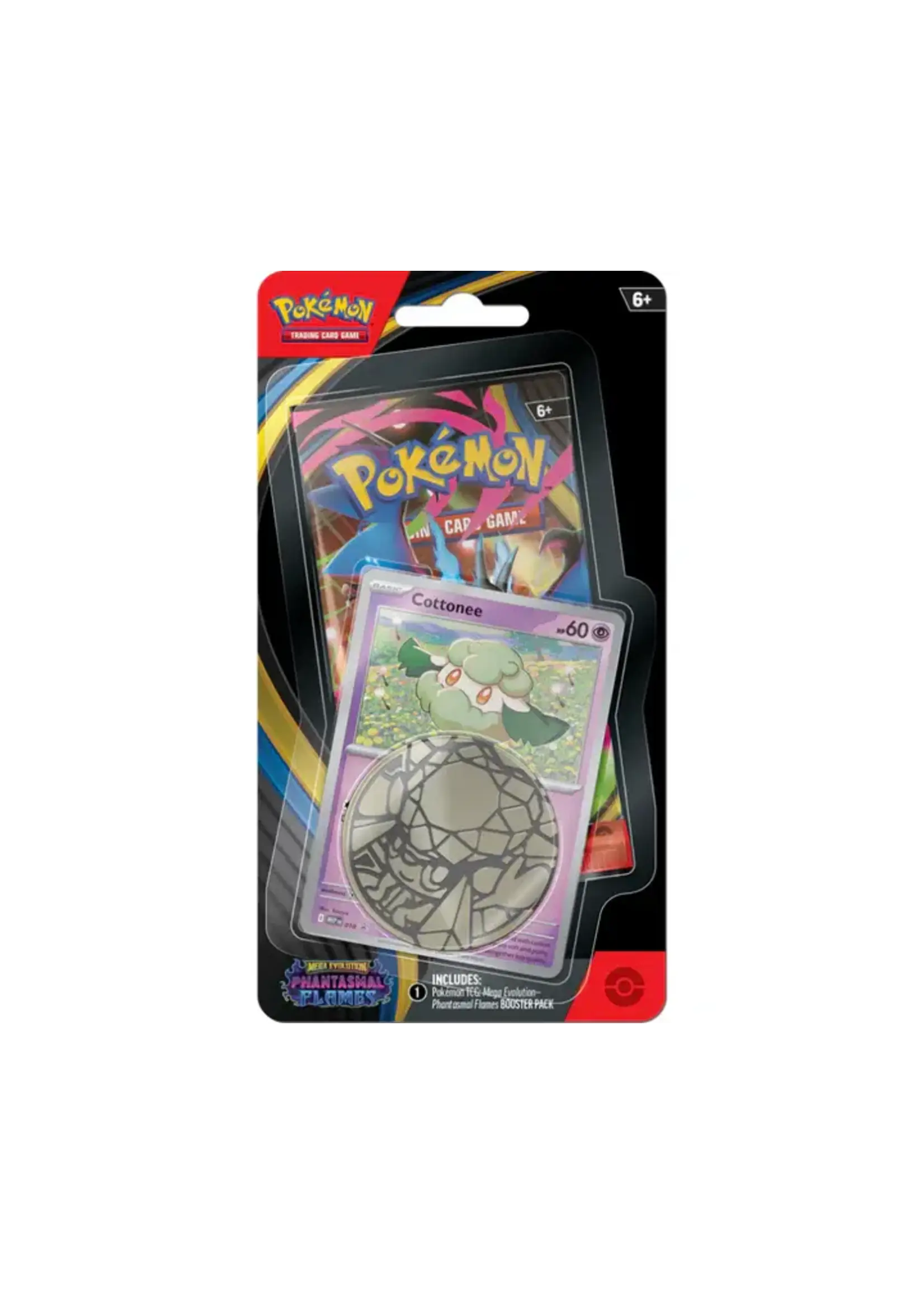 The Pokémon Company International Mega Evolution - Phantasmal Flames - Checklane Blister - Cottonee