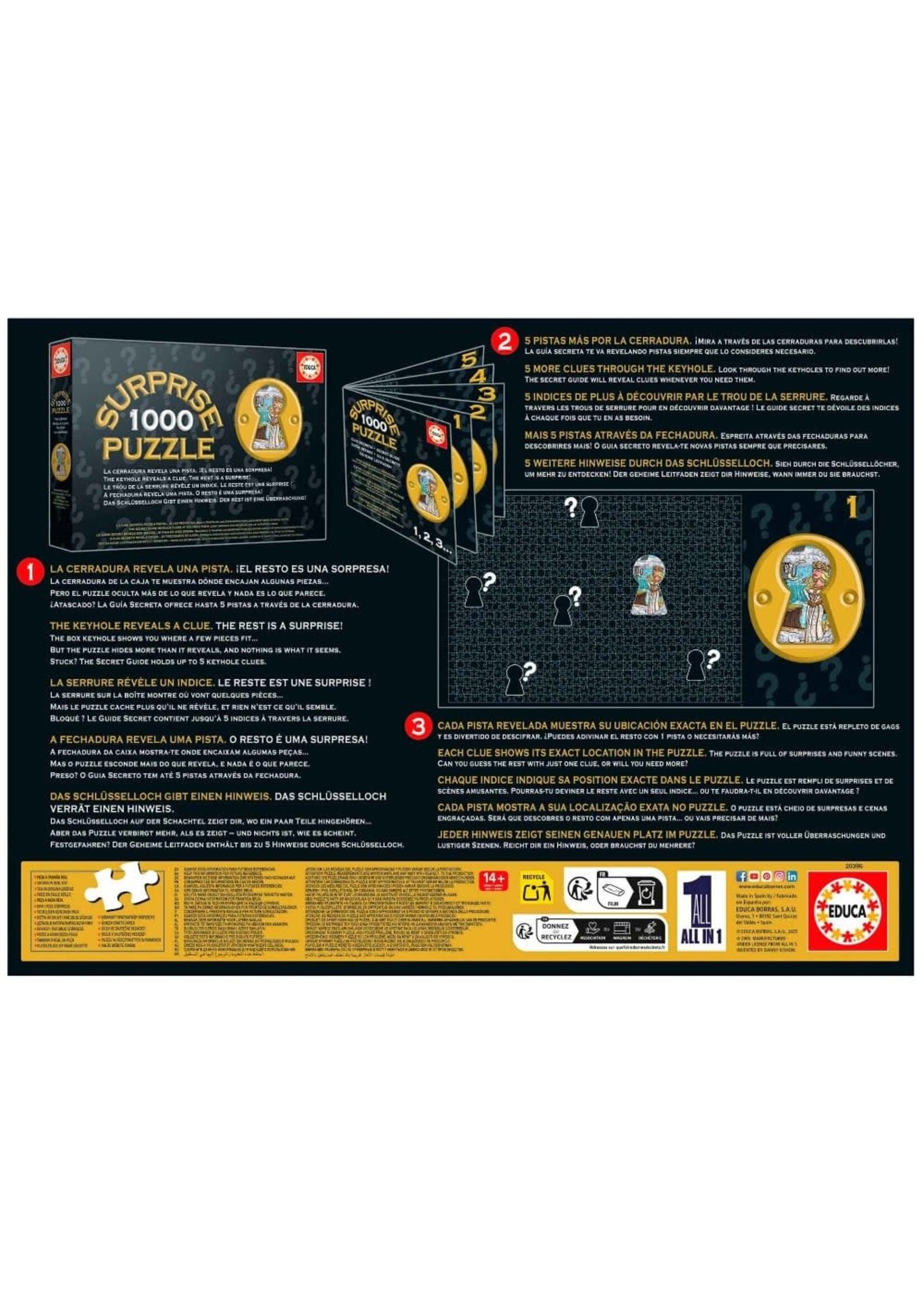 educa Casse-tête Surprise - Table Ronde 1000mcx