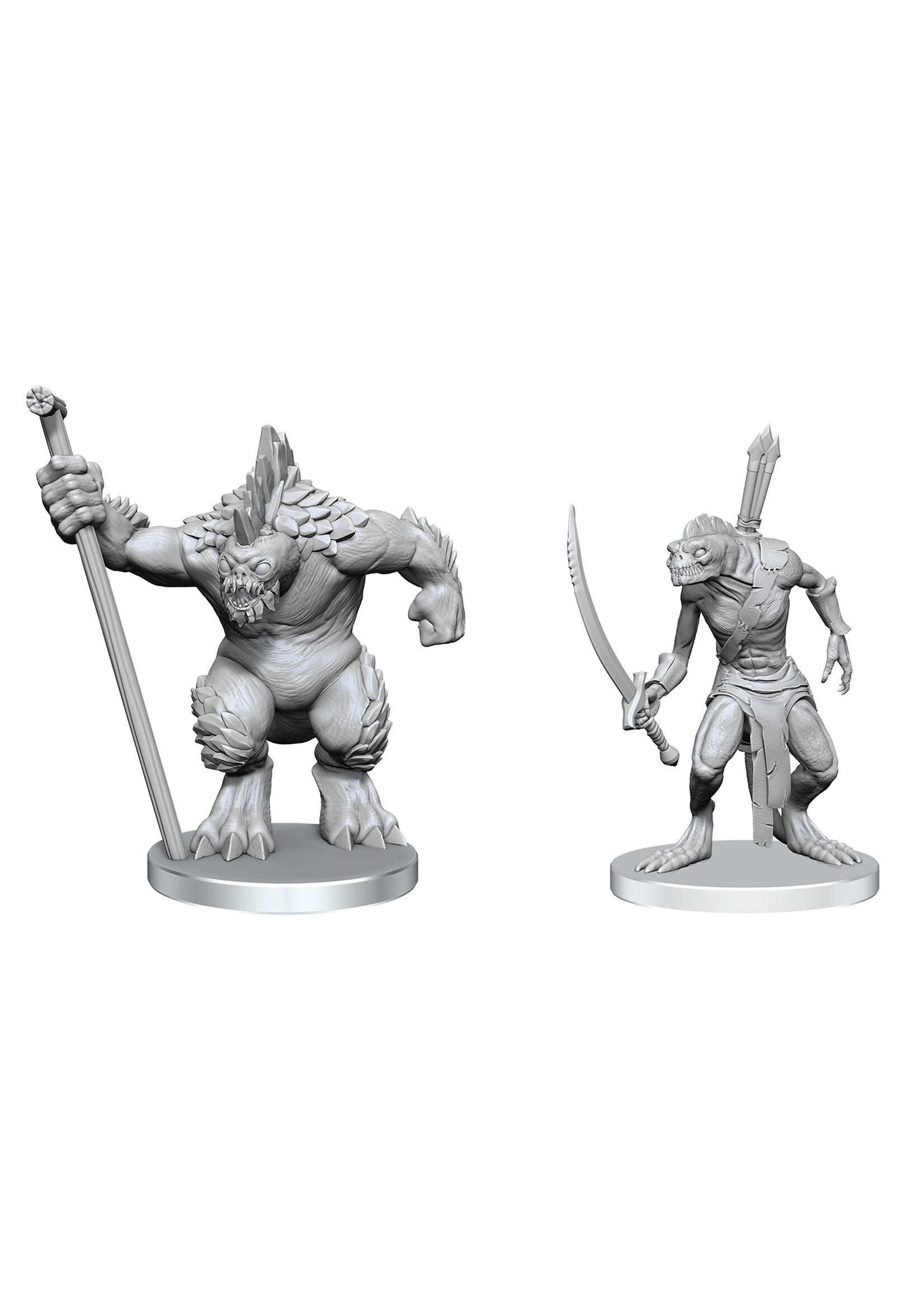 Deep Cuts PATHFINDER DEEP CUTS UNPAINTED MINIATURES  -  RPG MINIATURE  -  XULGATH SKIRMISHER & STONELIEGE