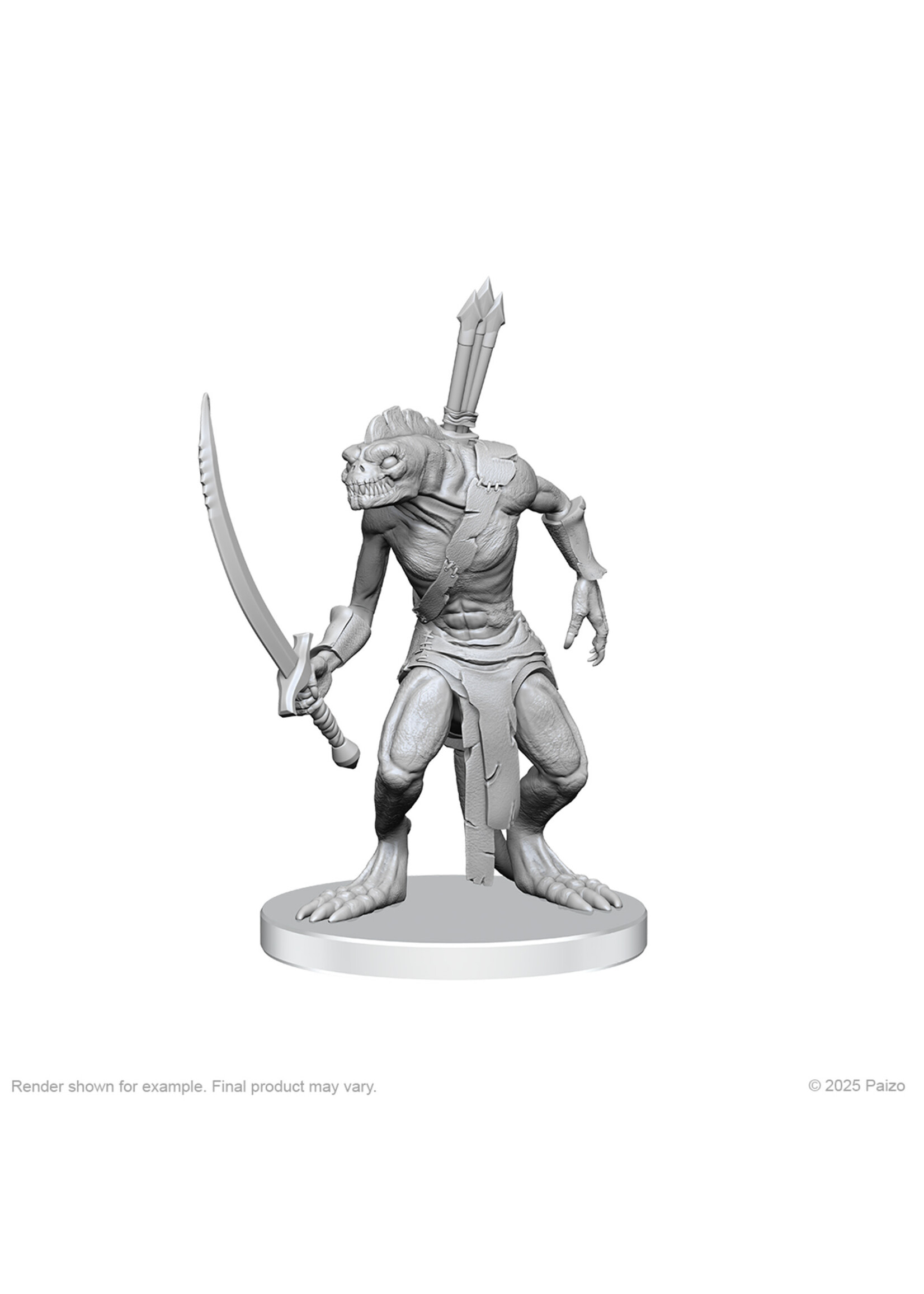 Deep Cuts PATHFINDER DEEP CUTS UNPAINTED MINIATURES  -  RPG MINIATURE  -  XULGATH SKIRMISHER & STONELIEGE