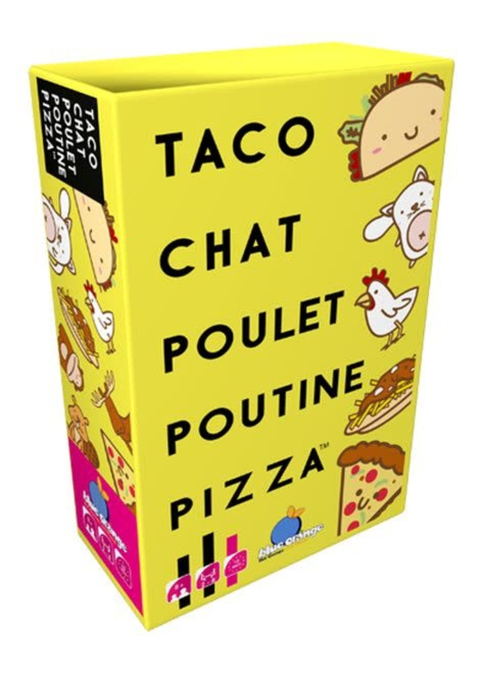 blue orange Taco chat poulet poutine pizza (FR)