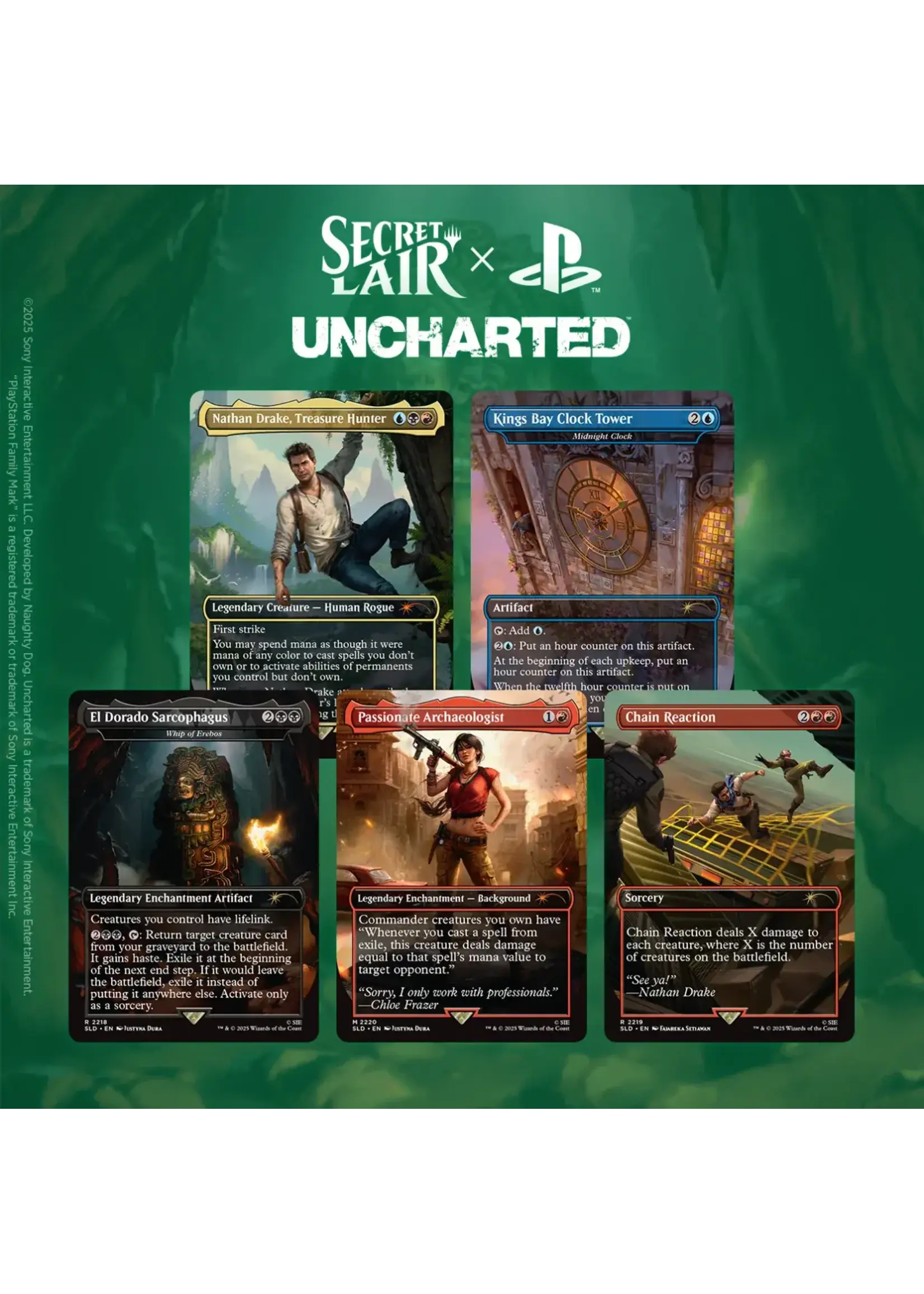 Magic the Gathering Secret Lair x Uncharted