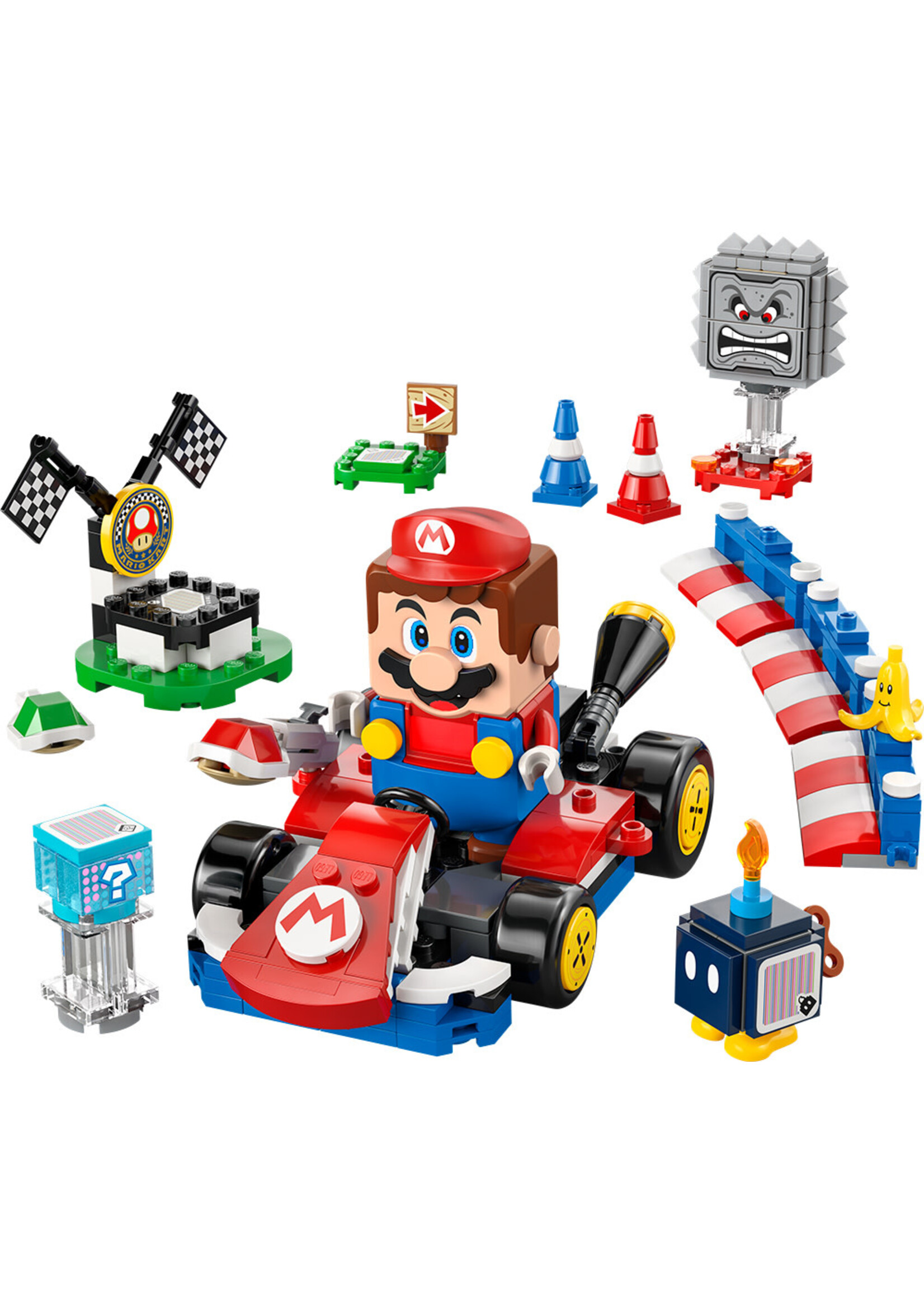 LEGO Mario Kart – Mario interactif et kart standard - 72043