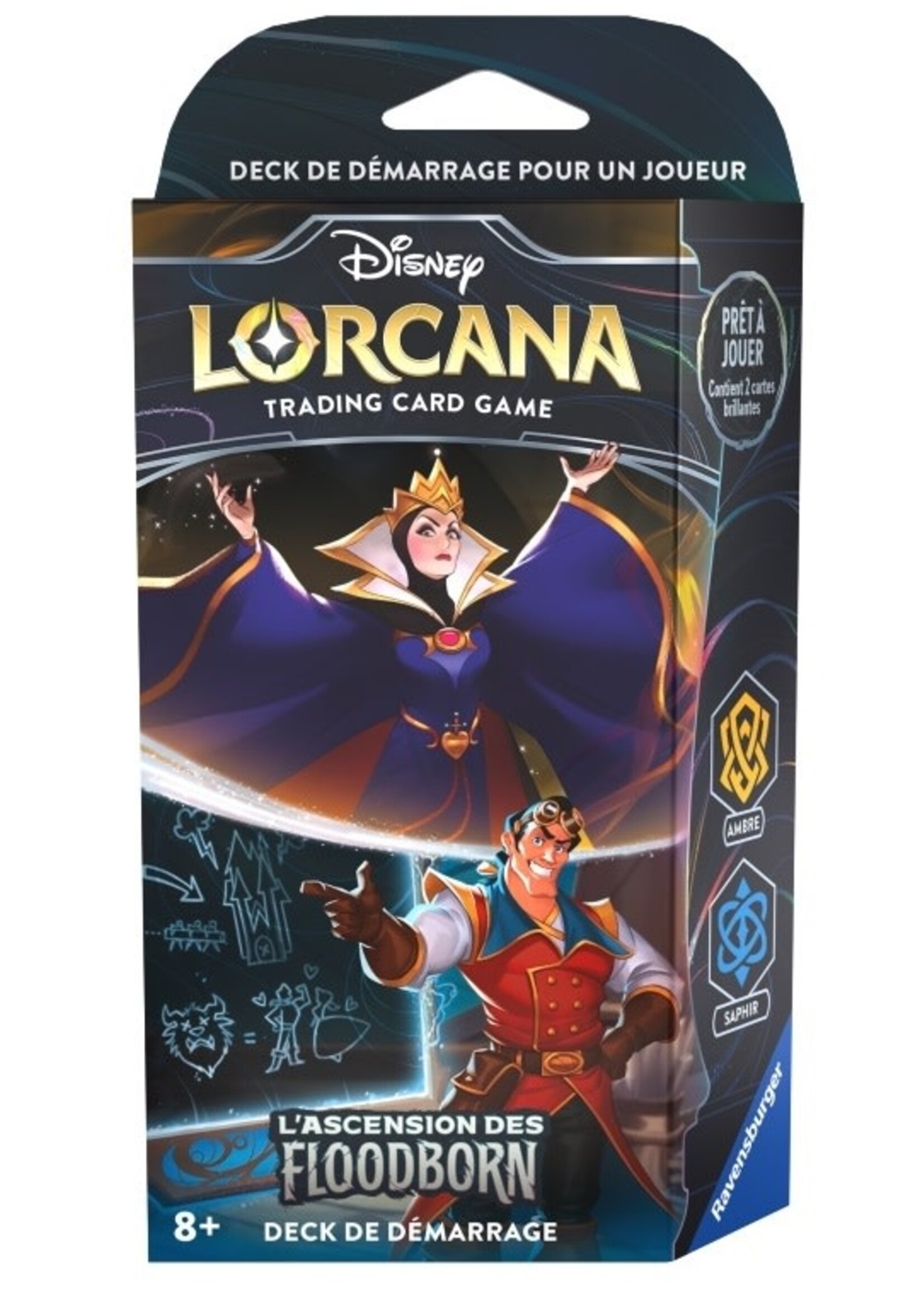 Ravensburger Disney Lorcana Ascension des Floodborn Deck de démarrage AmSa