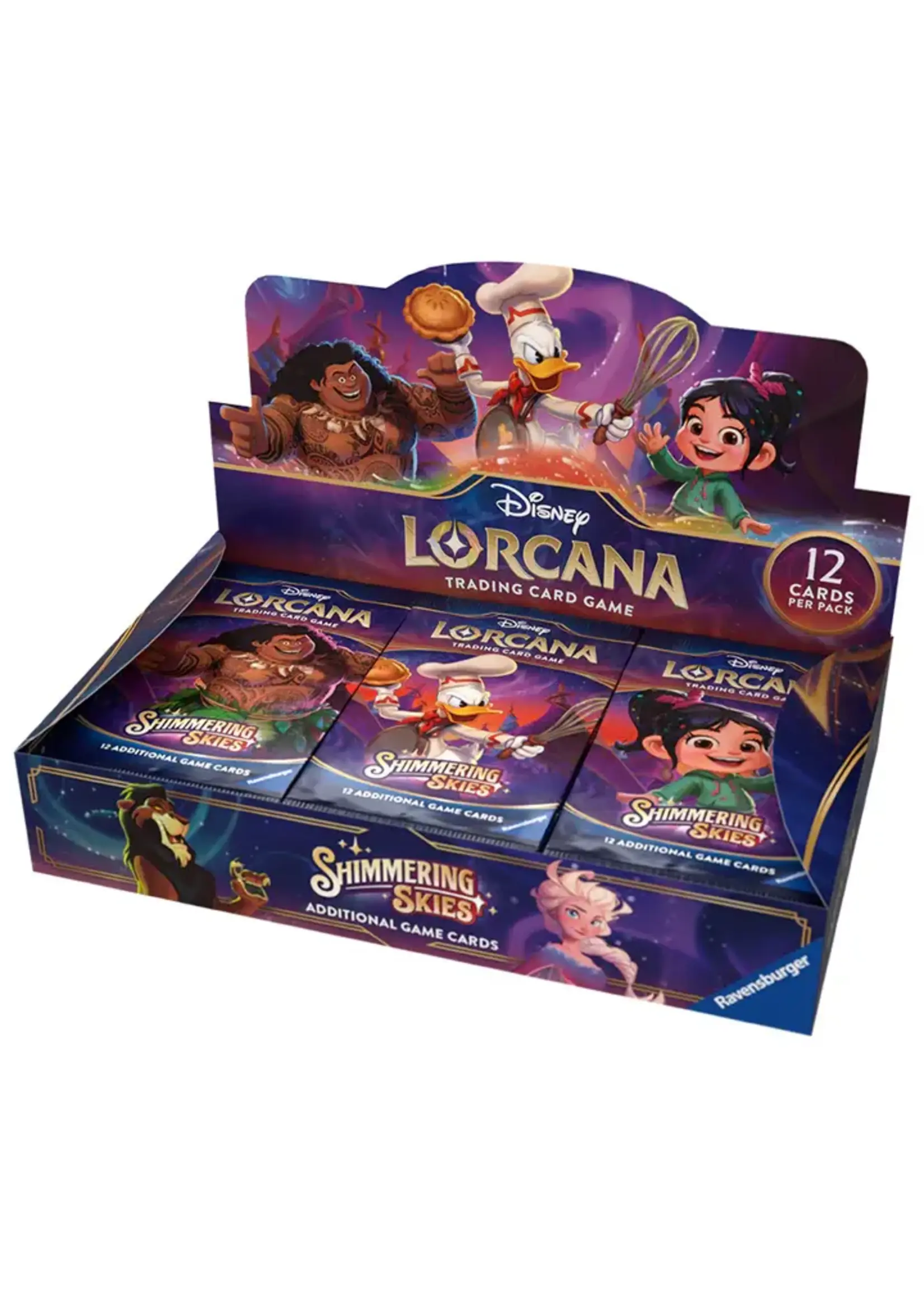 Disney Lorcana Shimmering Skies Booster Pack box