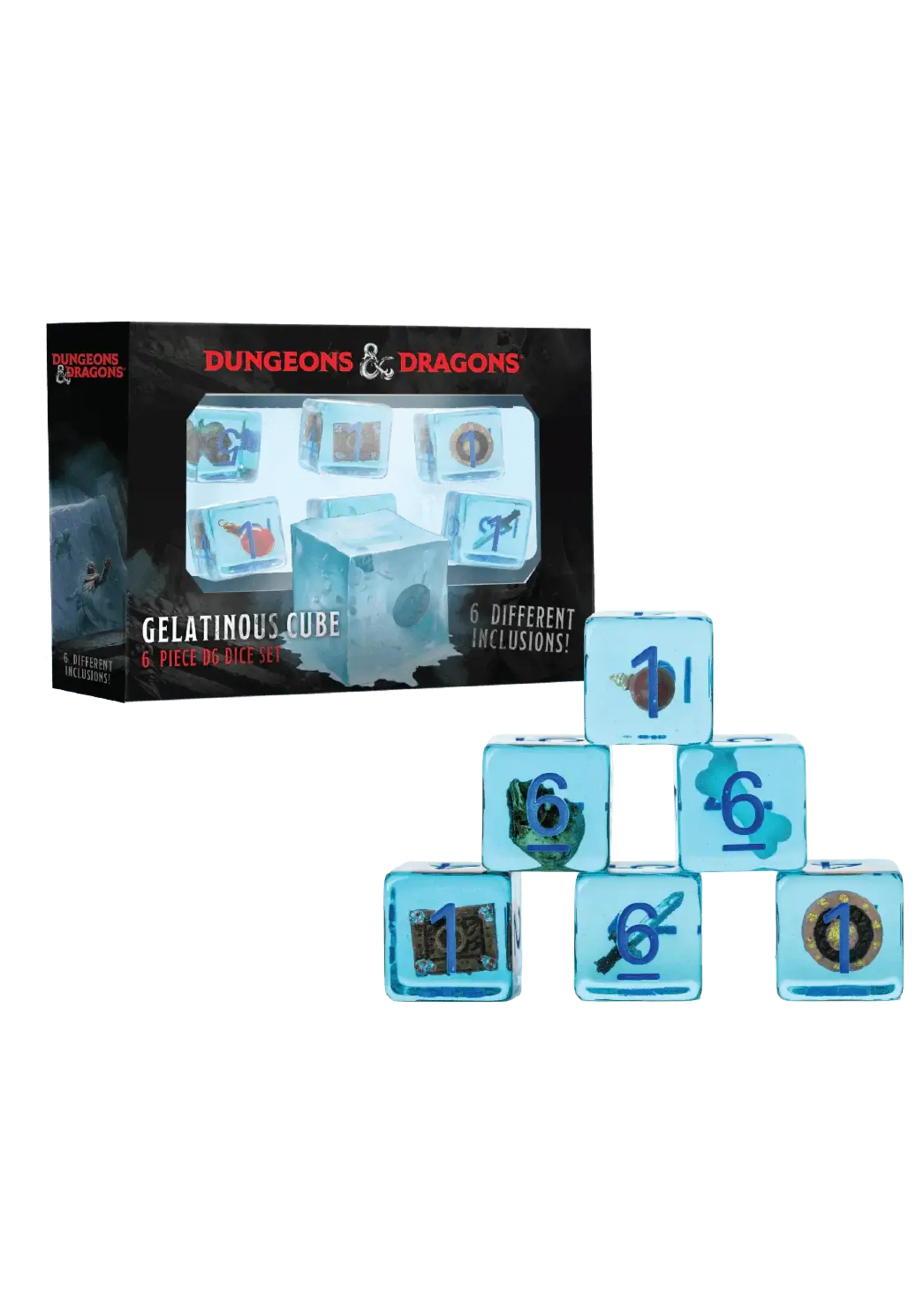 FanRoll D&D Gelatinous Cube - D6 Dice Set
