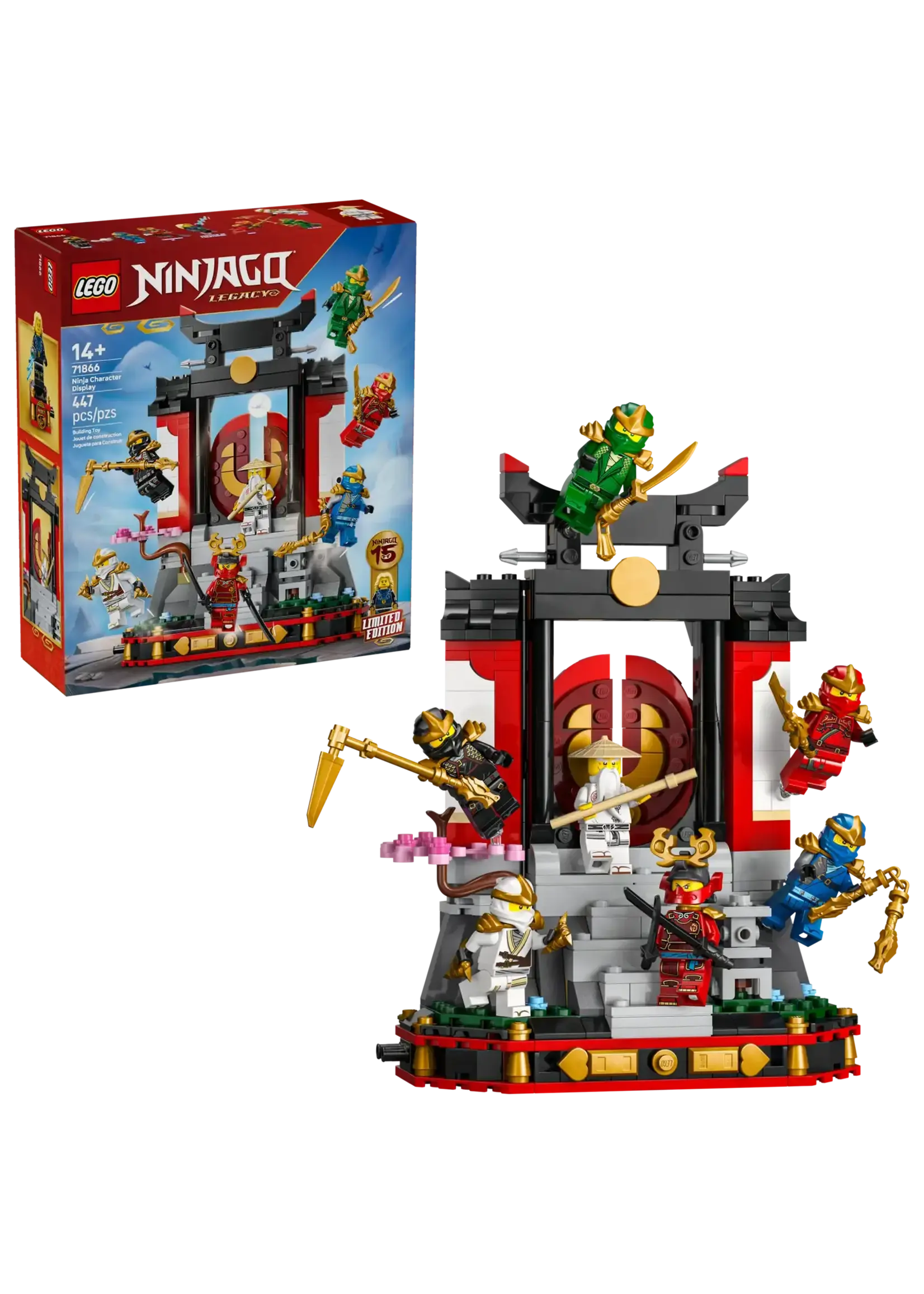 LEGO Ninja Character Display 15th Anniversary - 71866