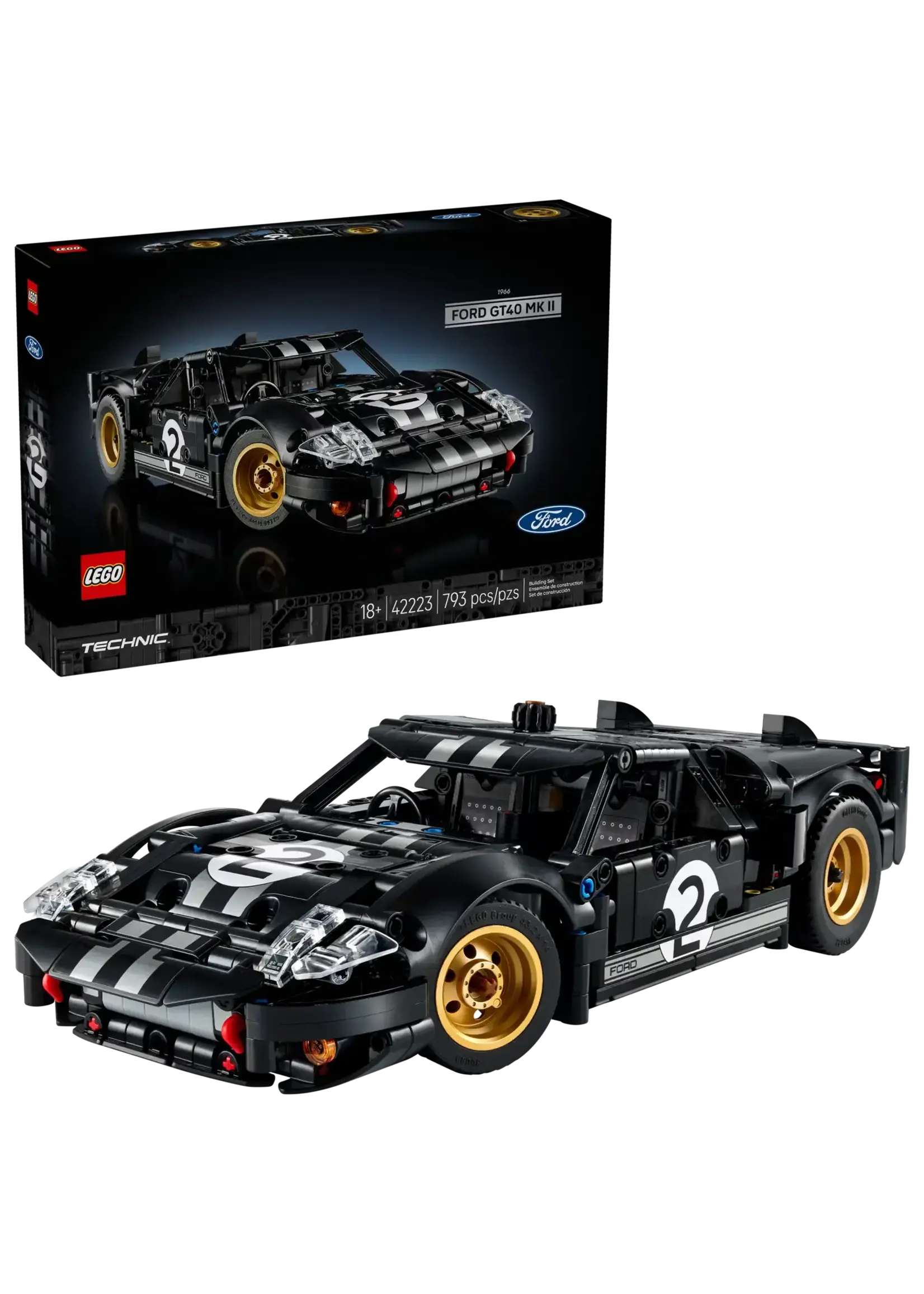 LEGO 1966 Ford GT40 MKII Race Car - 42223