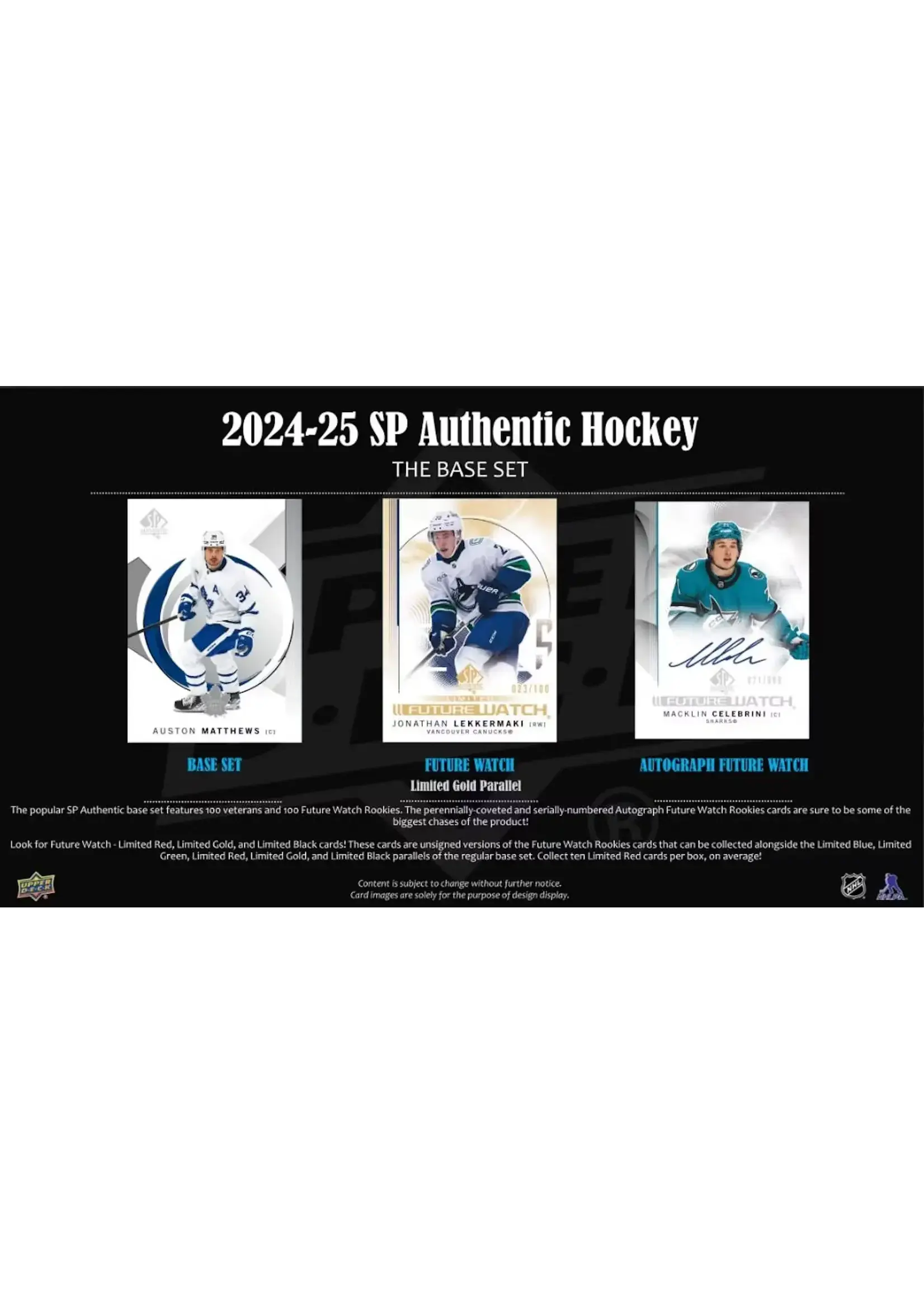 Upper Deck 2024-25 Upper Deck SP Authentic Hockey Hobby Box