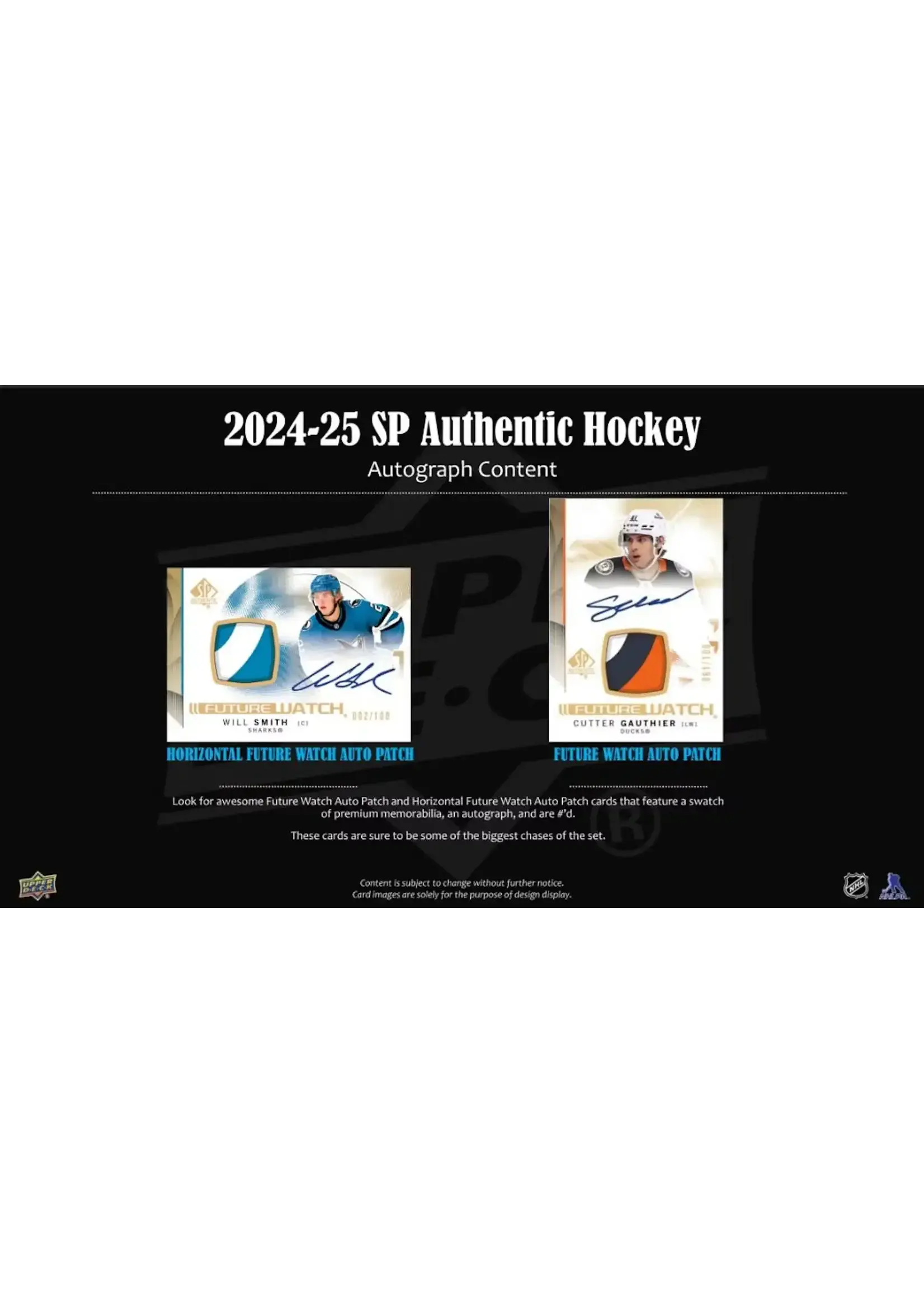 Upper Deck 2024-25 Upper Deck SP Authentic Hockey Hobby Box