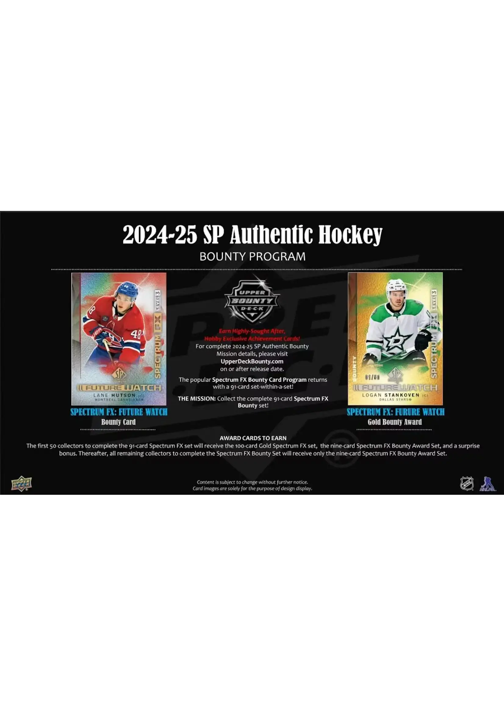 Upper Deck 2024-25 Upper Deck SP Authentic Hockey Hobby Box