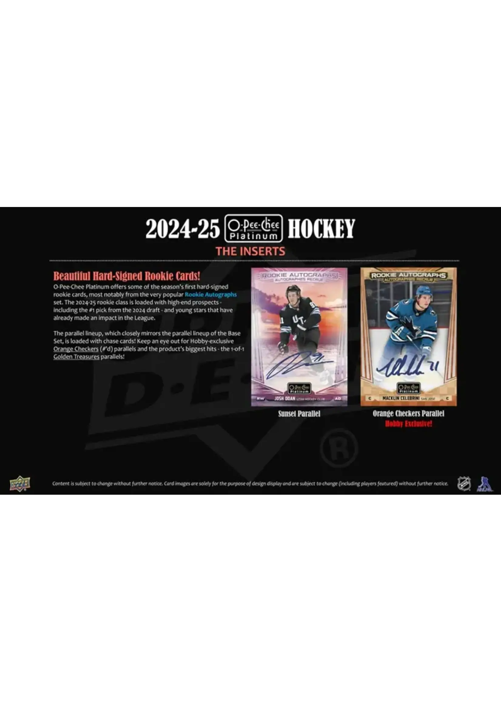 O-Pee-Chee 2024-25 Upper Deck O-Pee-Chee Platinum Hockey Hobby Box