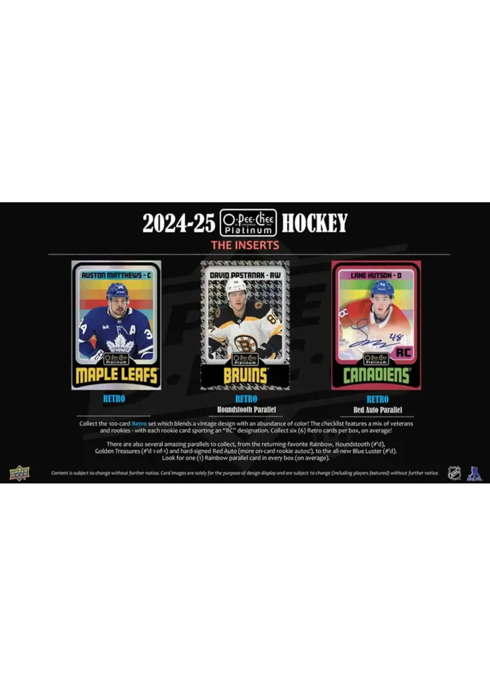 O-Pee-Chee 2024-25 Upper Deck O-Pee-Chee Platinum Hockey Hobby Box