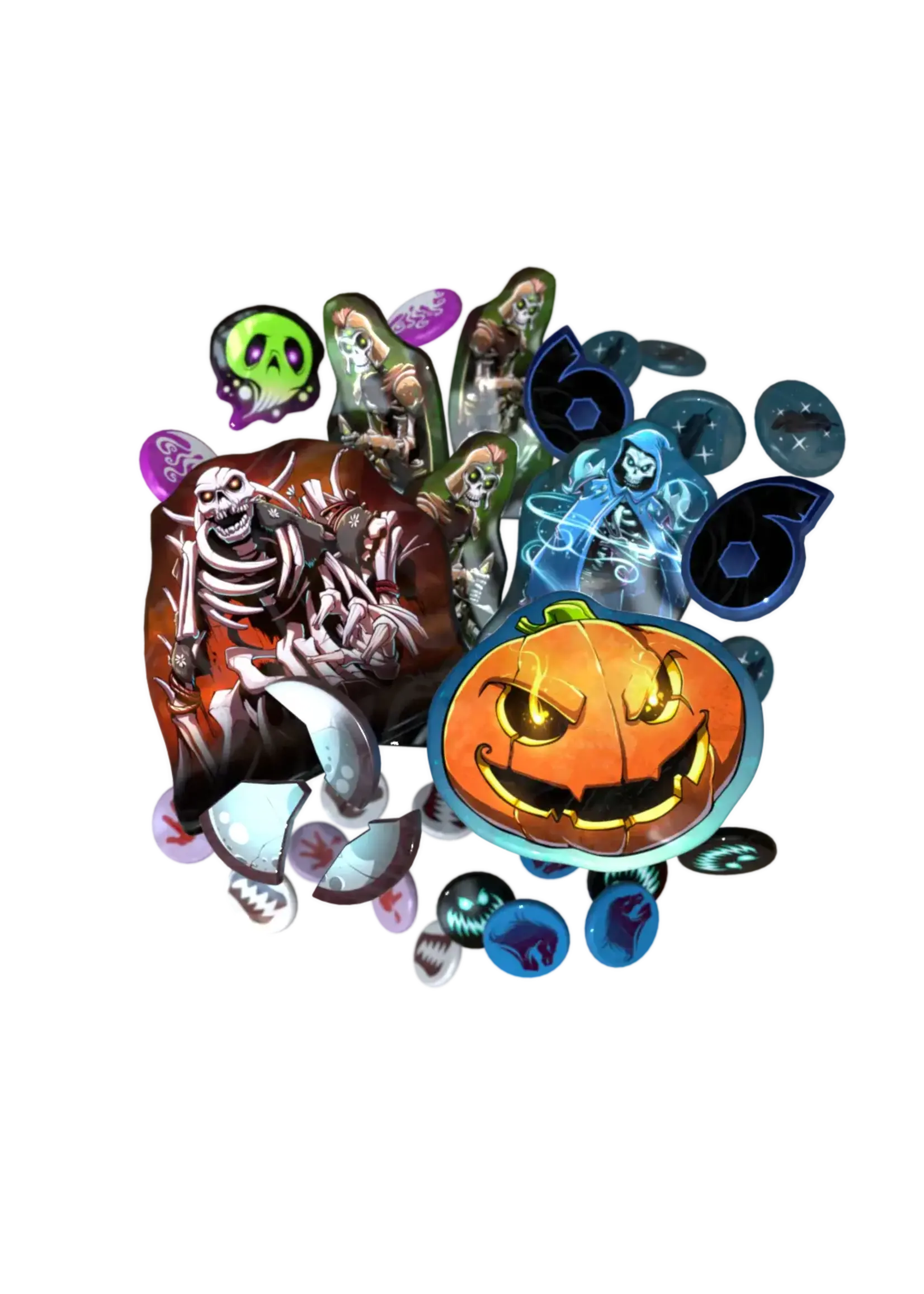 Dice Throne Acrylic Token Upgrades - Outcasts