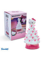 Ukonic HOLIDAY LIGHT UP CERAMIC CHRISTMAS TREE - 6” - HELLO KITTY WHITE