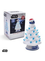 Ukonic HOLIDAY LIGHT UP CERAMIC CHRISTMAS TREE - 6” - STAR WARS R2D2