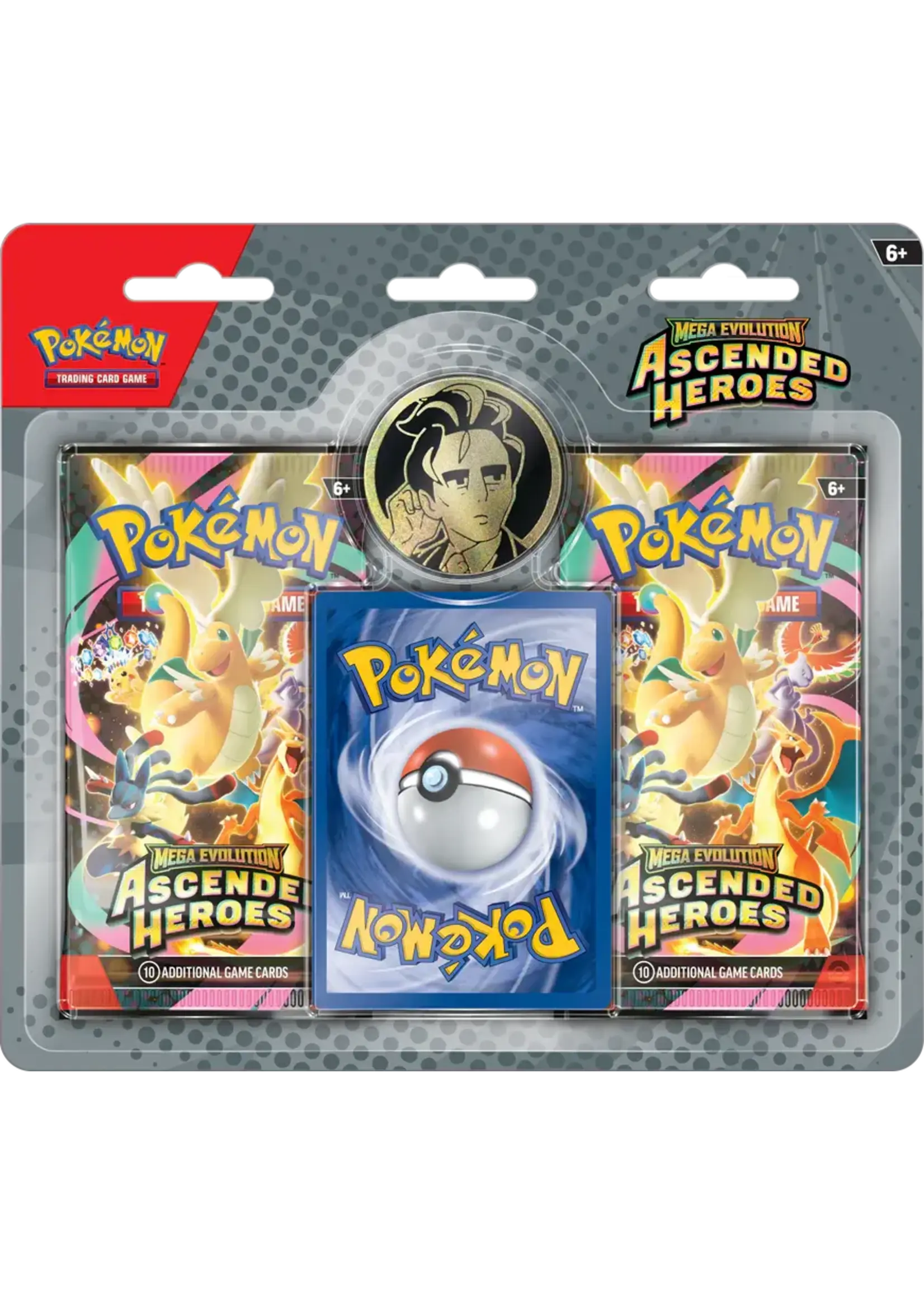 The Pokémon Company International Mega Evolution - Ascended Heroes - Blister Pack Collection - Two Boosters - Larry