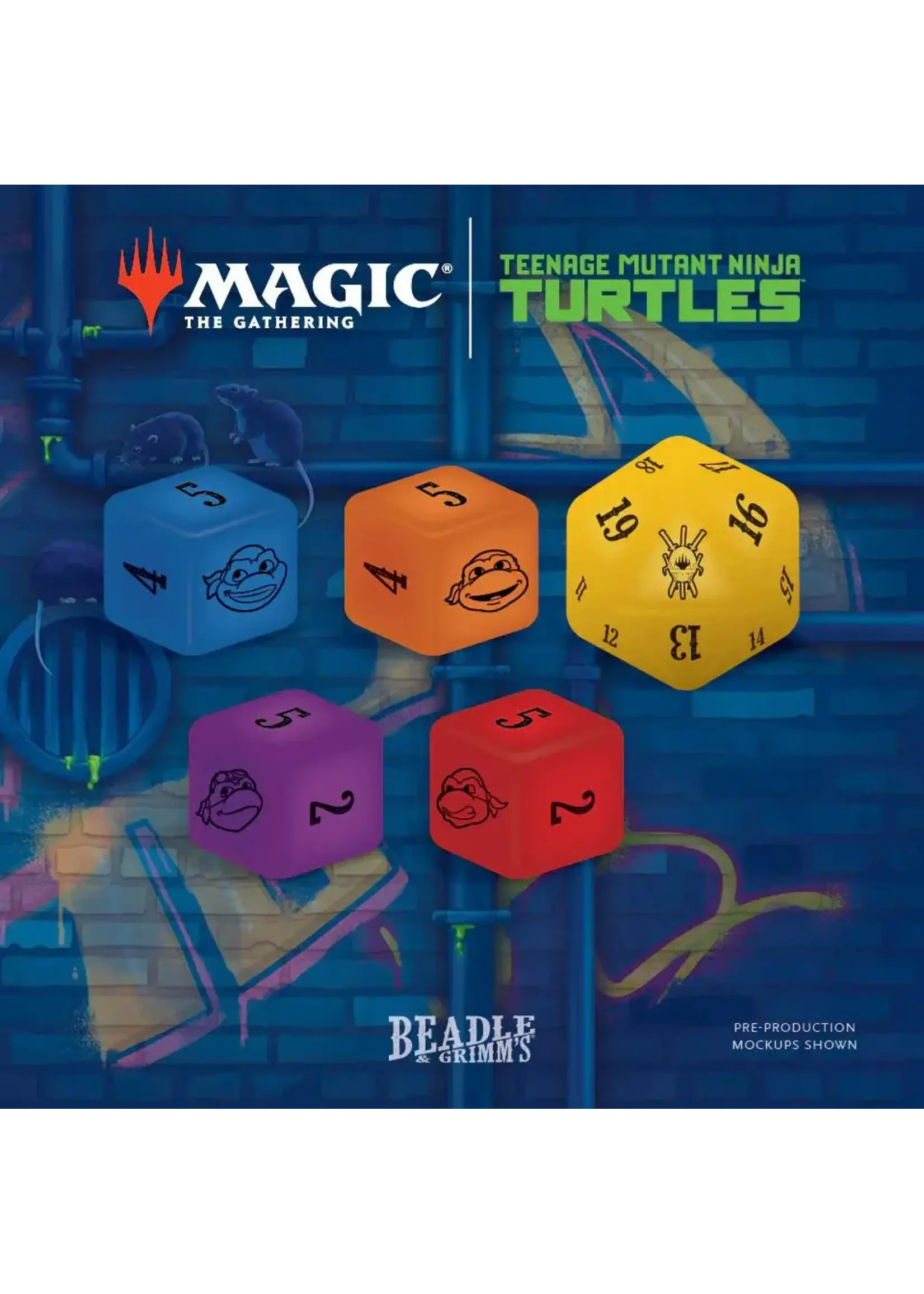 Magic the Gathering Beadle & Grimm's MTG Token Set - Teenage Mutant Ninja Turtles