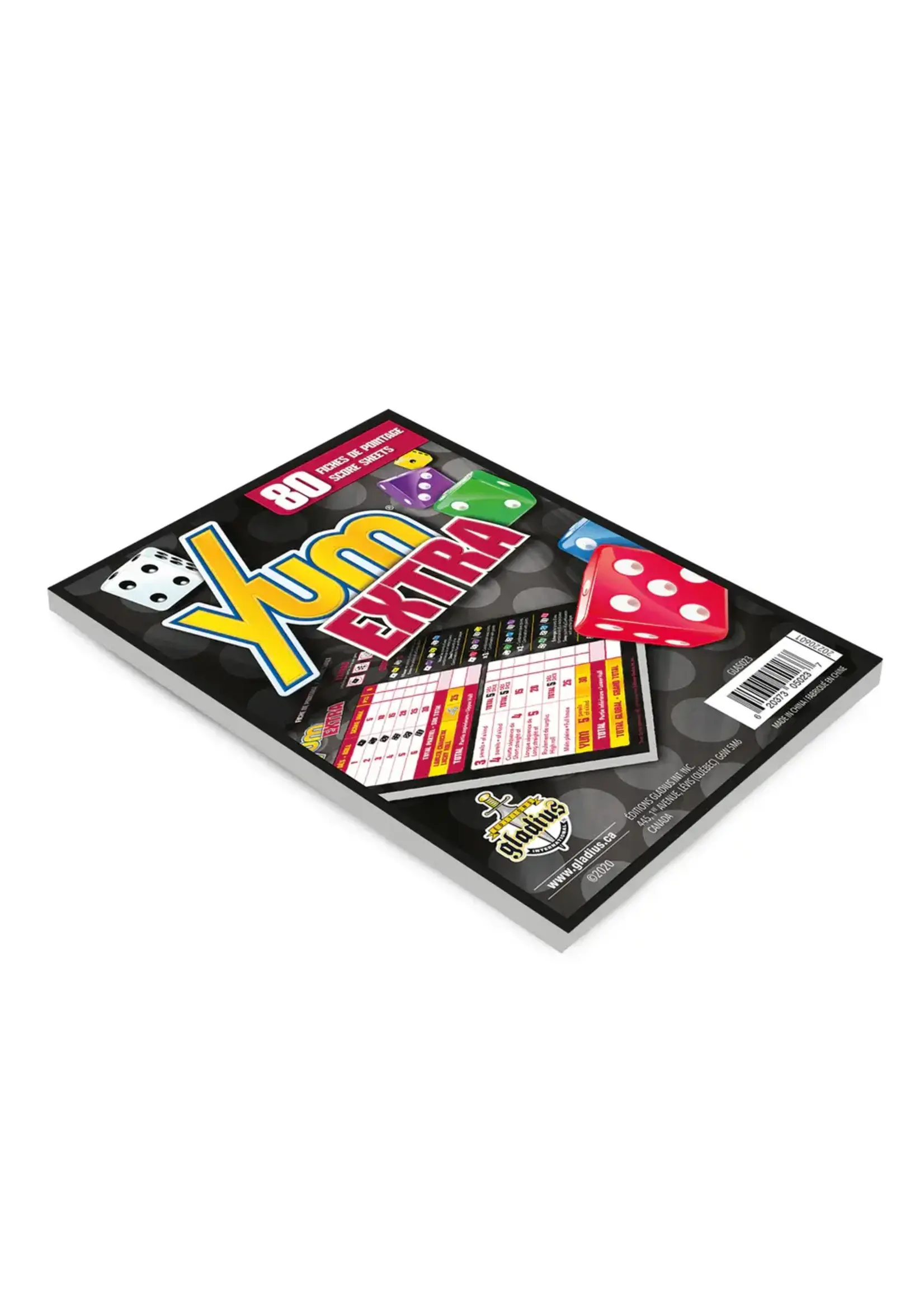 Gladius Yum Extra - Bloc de fiches de pointage