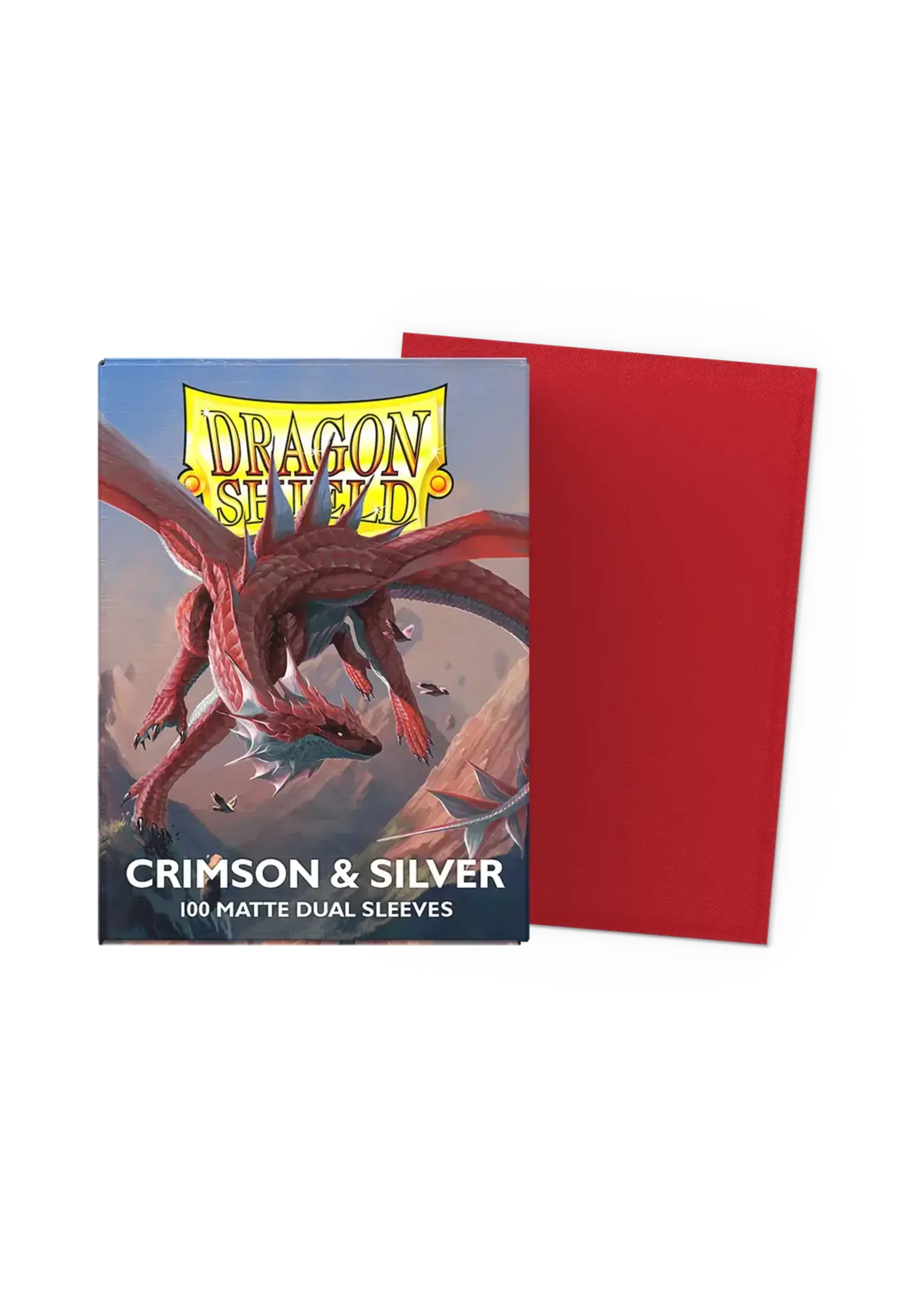 Dragon Shield Crimson & Silver - Matte Dual Sleeves