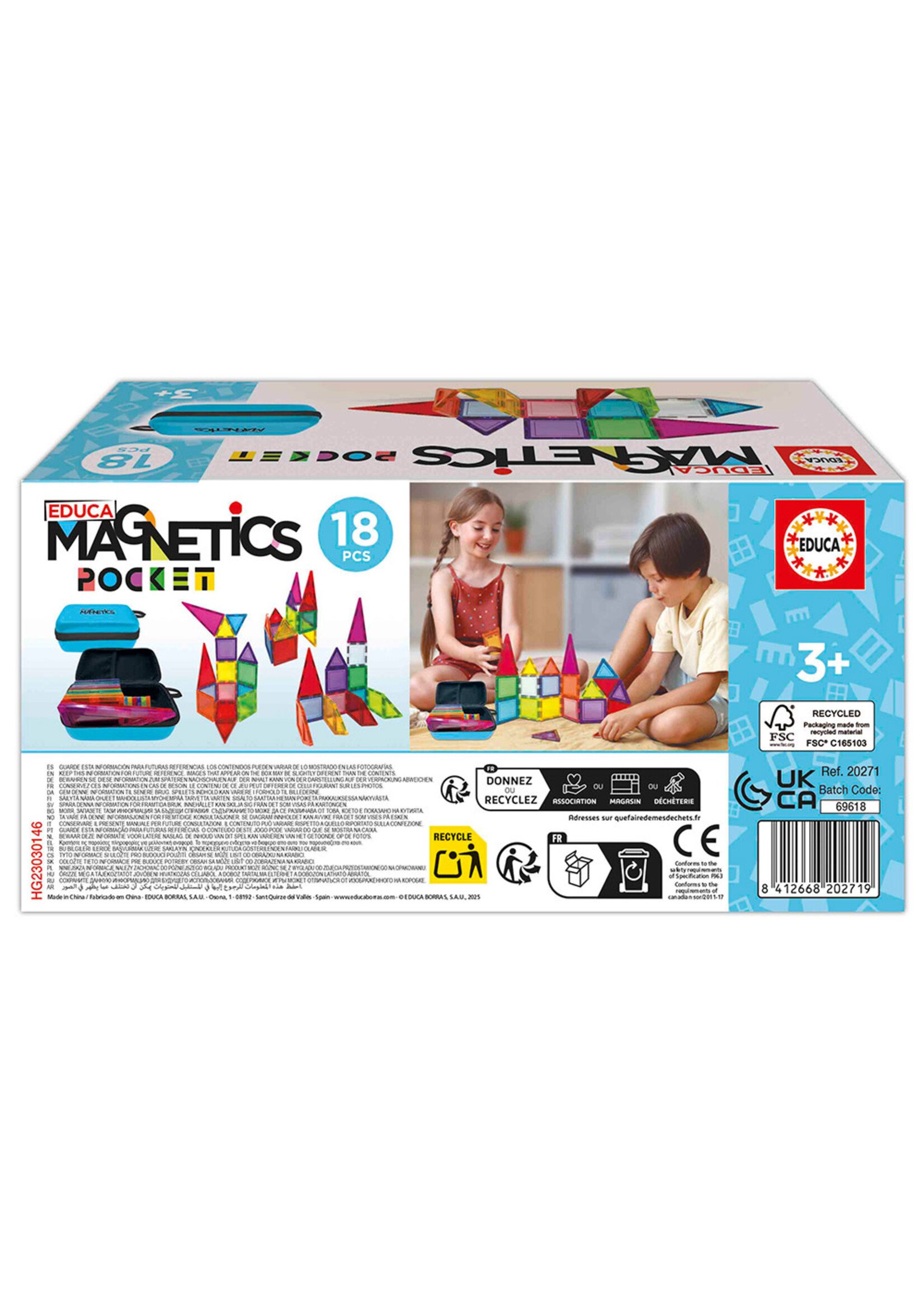 educa Magnetics - Pochette 18 pièces