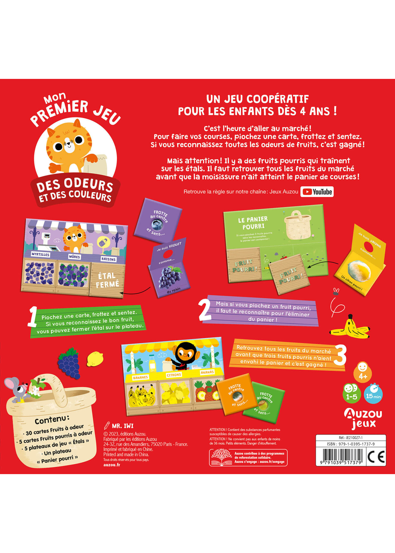 Auzou Mon premier jeu des odeurs et des couleurs