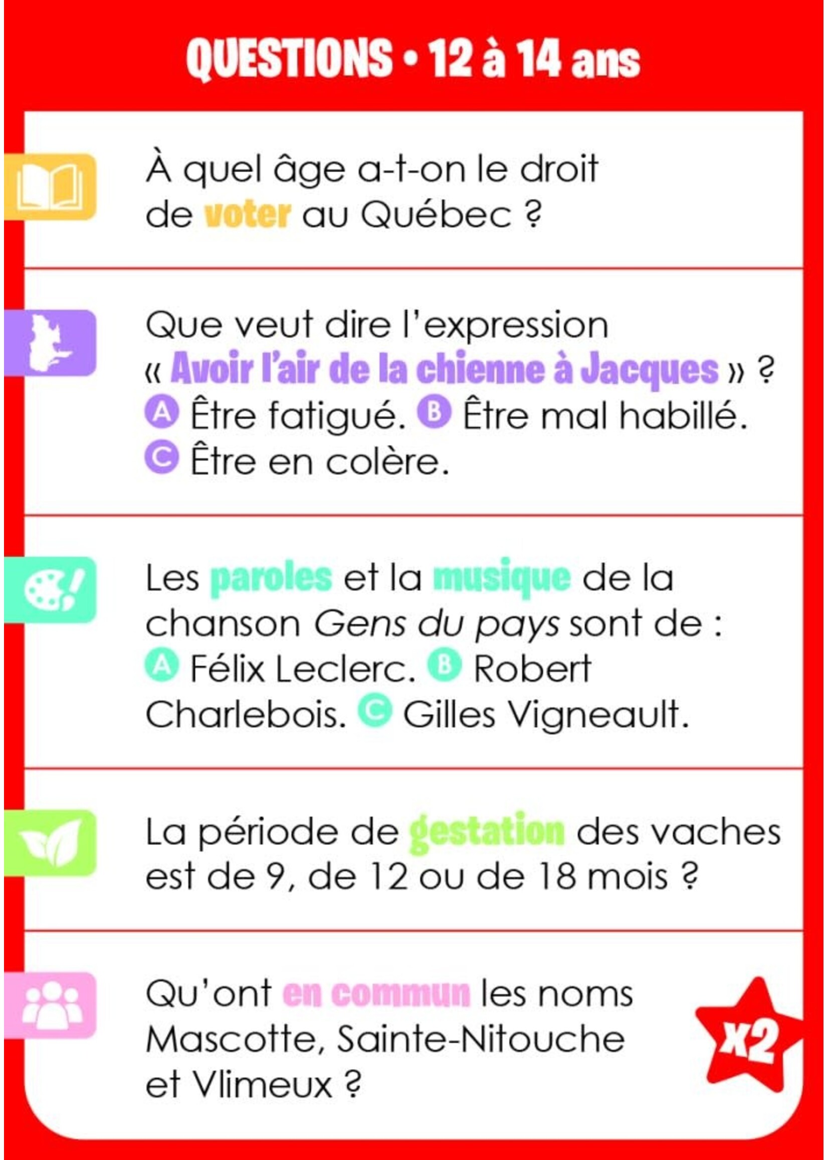 Auzou Le grand quiz du Québec