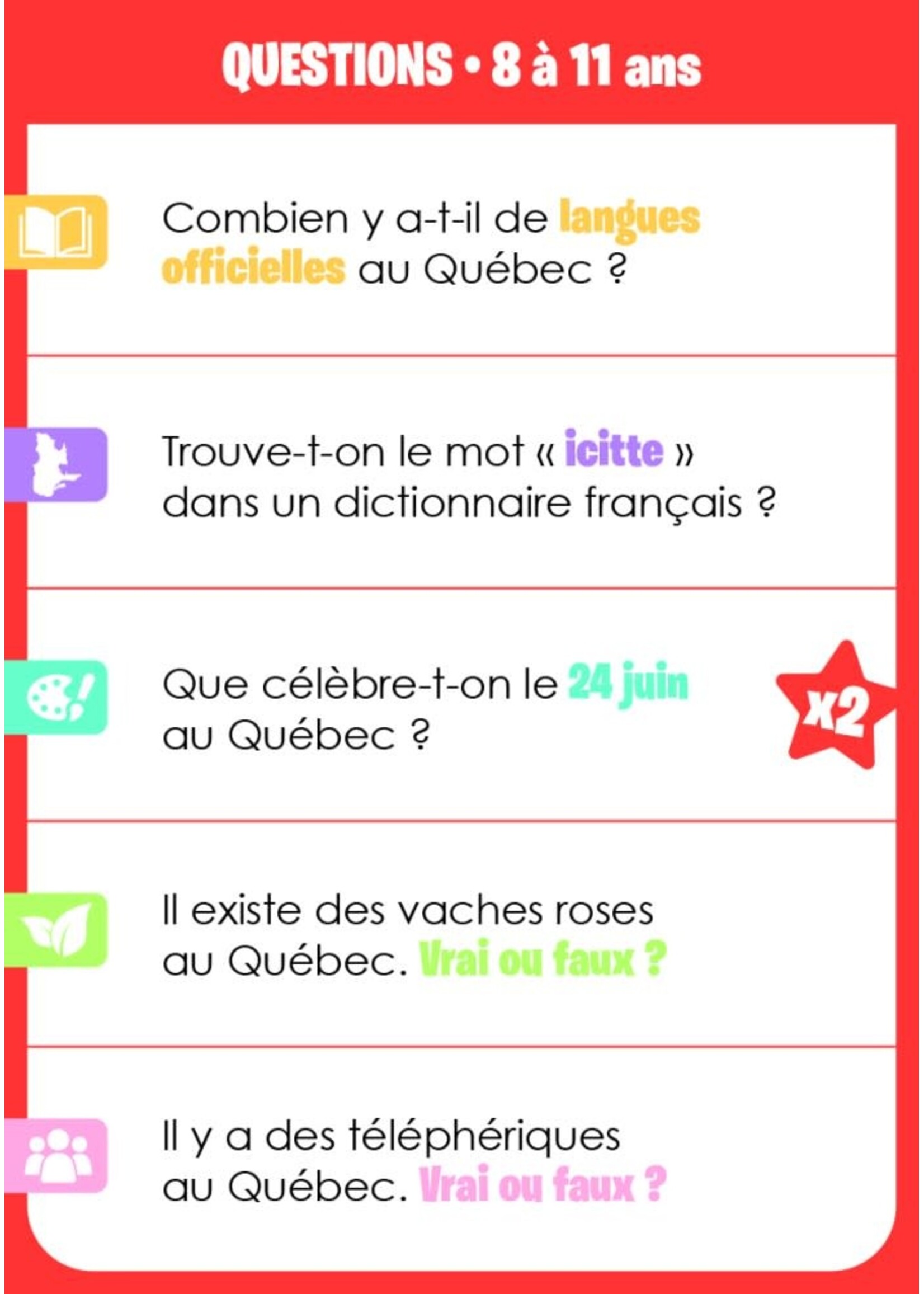 Auzou Le grand quiz du Québec