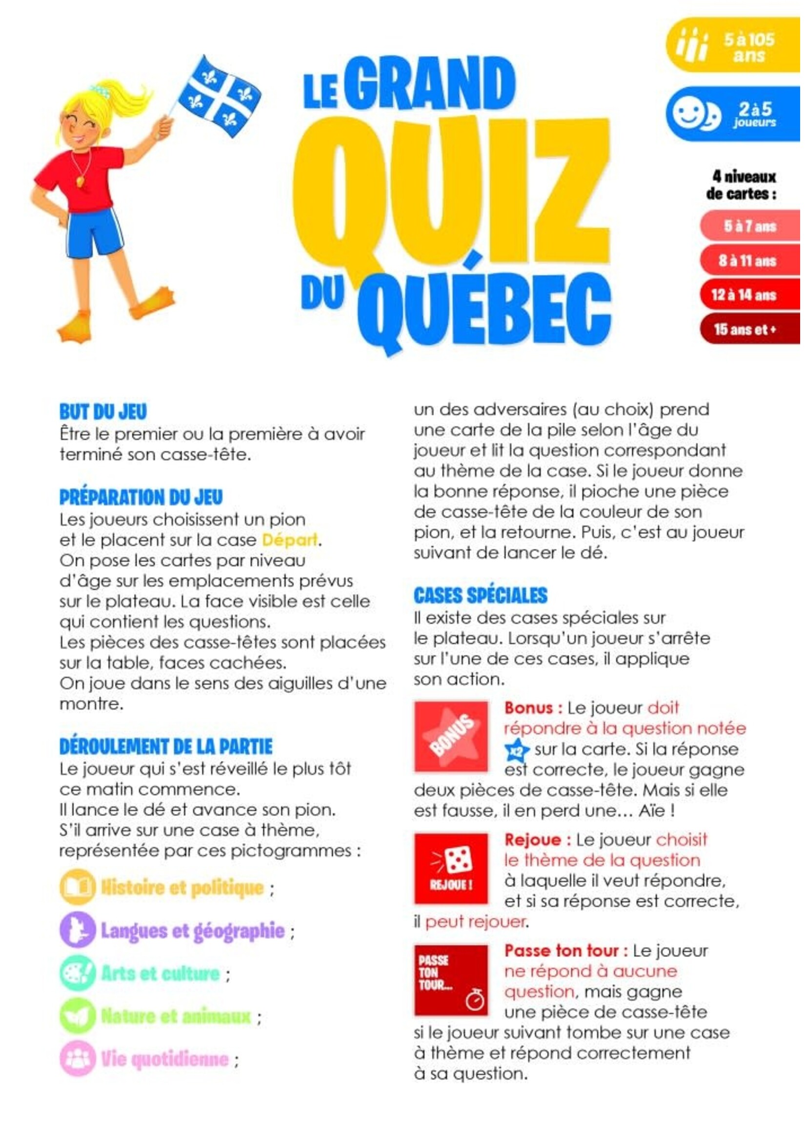 Auzou Le grand quiz du Québec