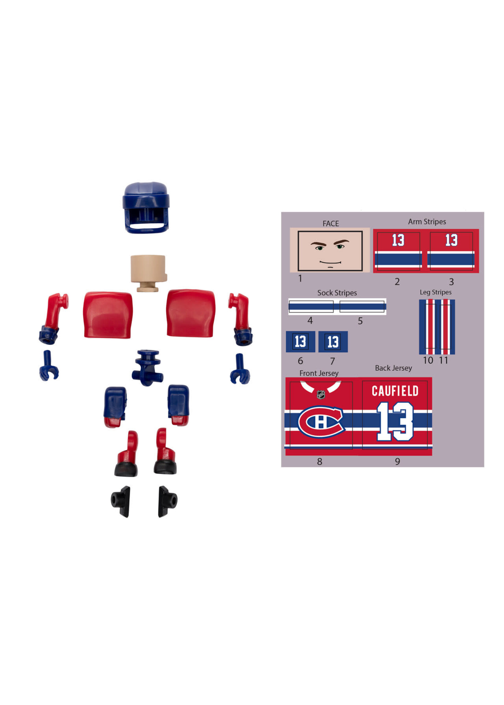 McFarlane toys Cole Caufield (Montreal Canadiens) Construct-a-Figure