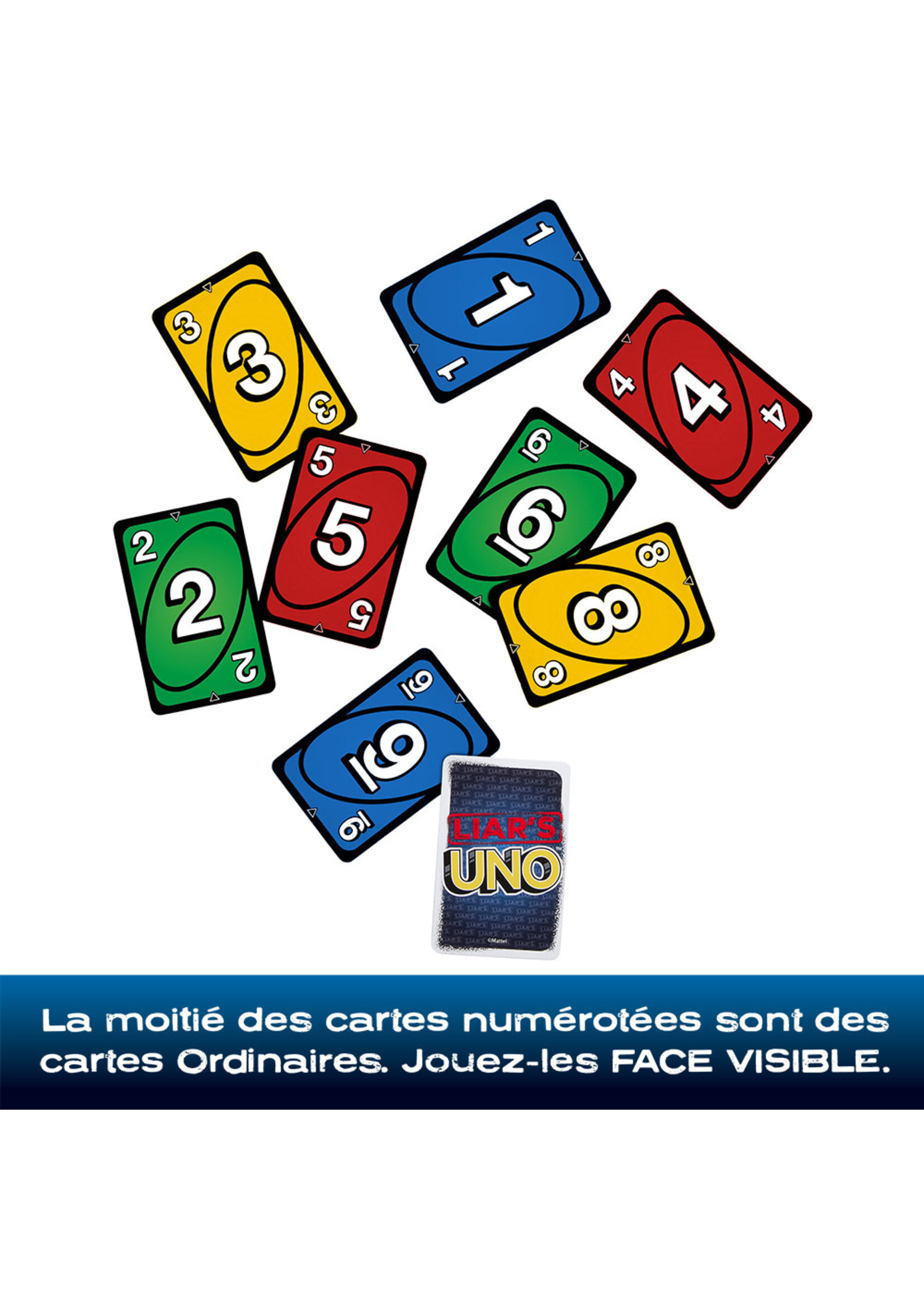 Mattel Jeu de cartes UNO Liar's