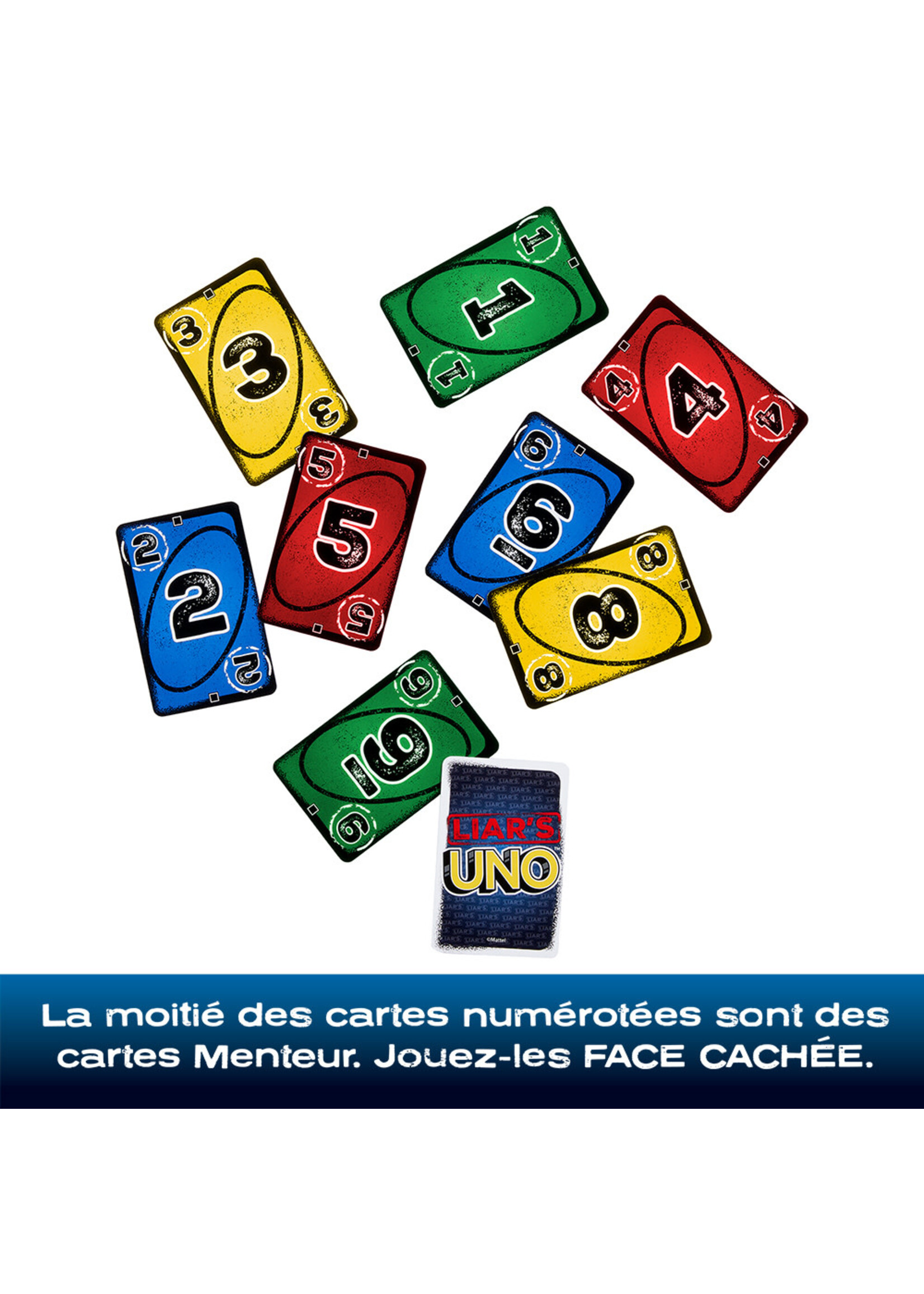 Mattel Jeu de cartes UNO Liar's