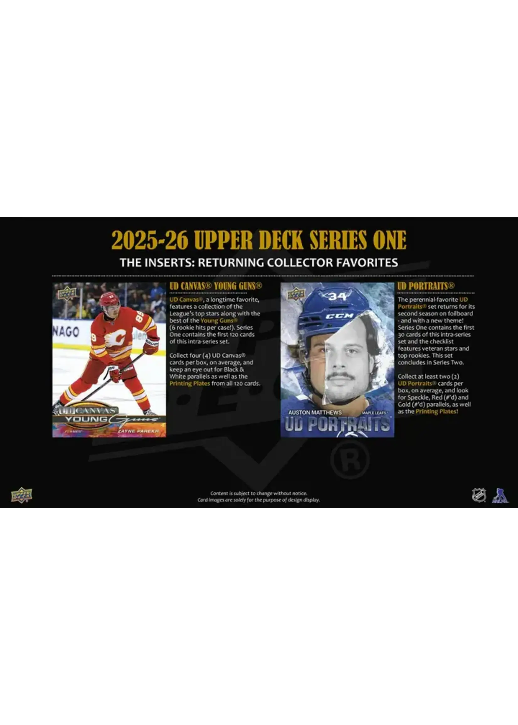 Upper Deck 2025-26 Upper Deck Series 1 Hockey Hobby Box