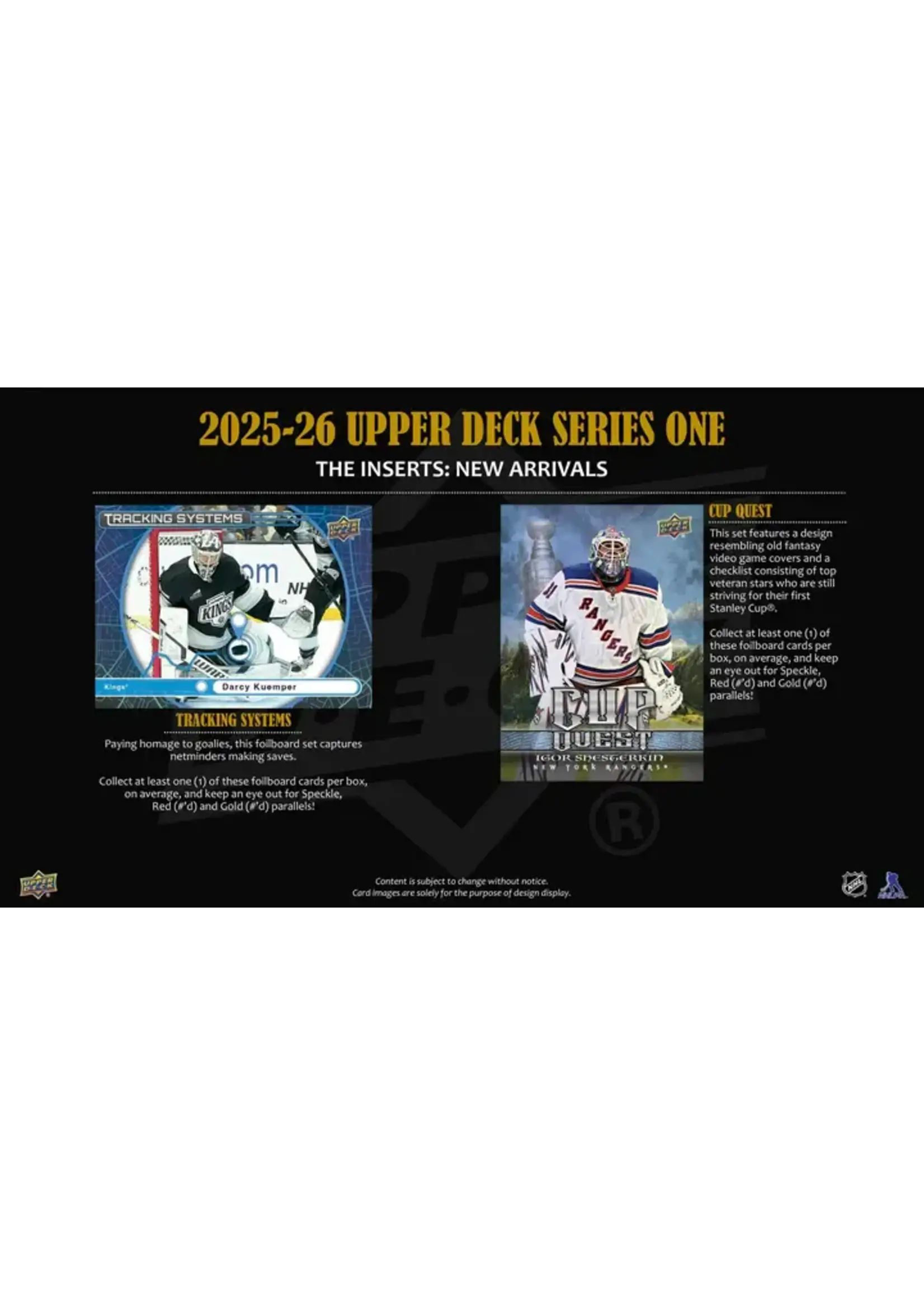 Upper Deck 2025-26 Upper Deck Series 1 Hockey Hobby Box