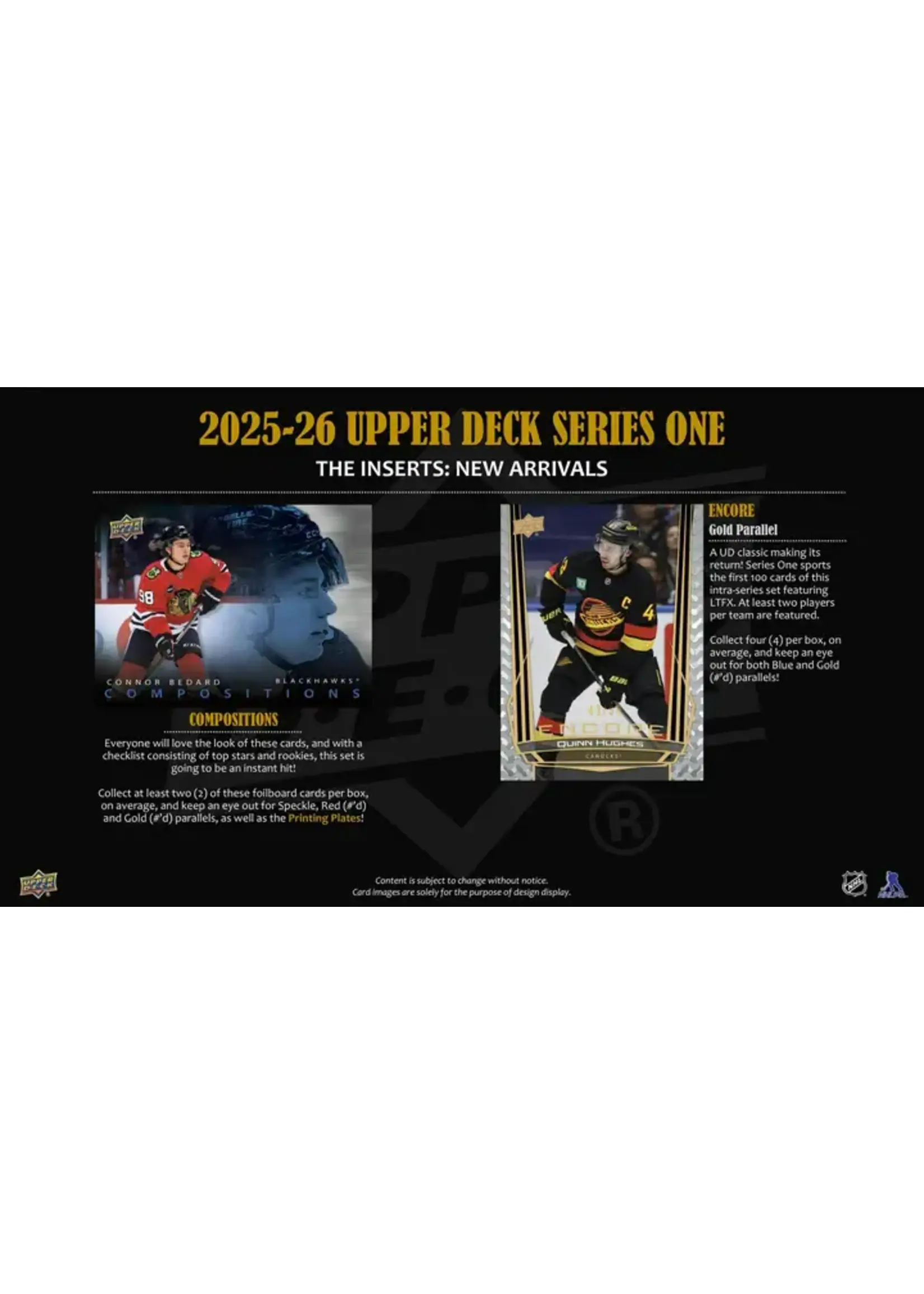 Upper Deck 2025-26 Upper Deck Series 1 Hockey Hobby Box