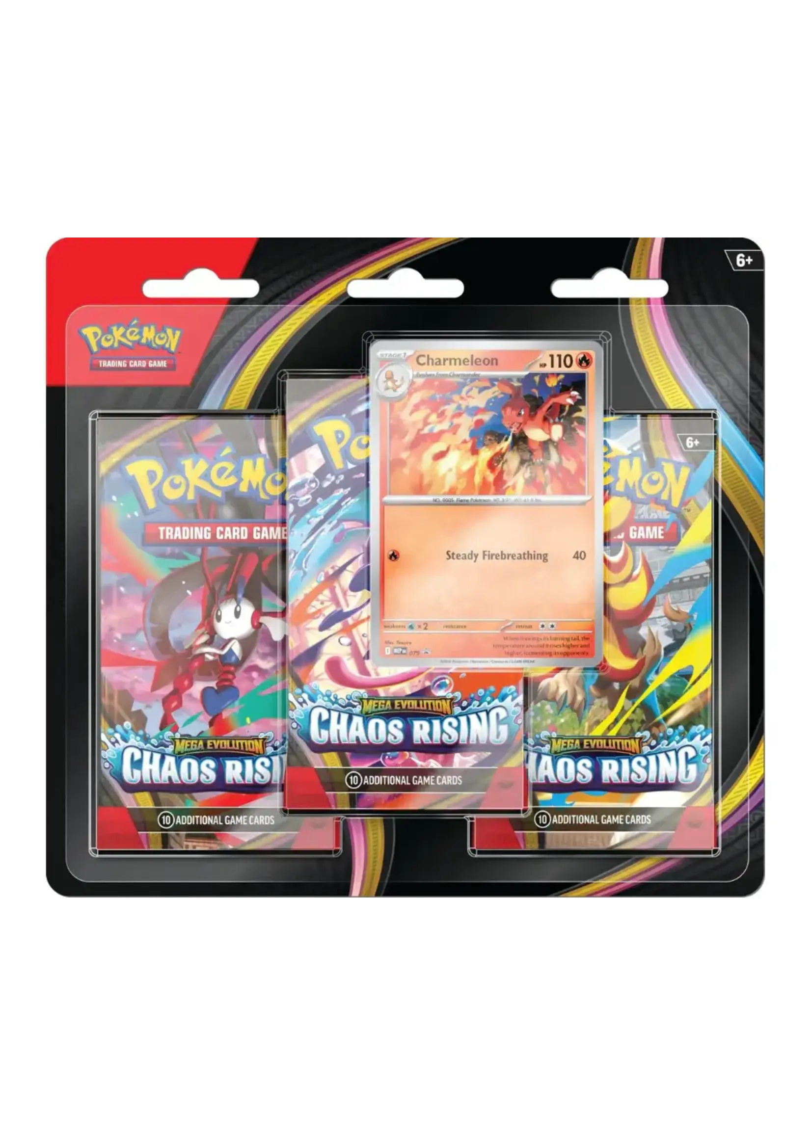 The Pokémon Company International Pokemon - Mega Evolution - Chaos Rising - 3 Pack Blister