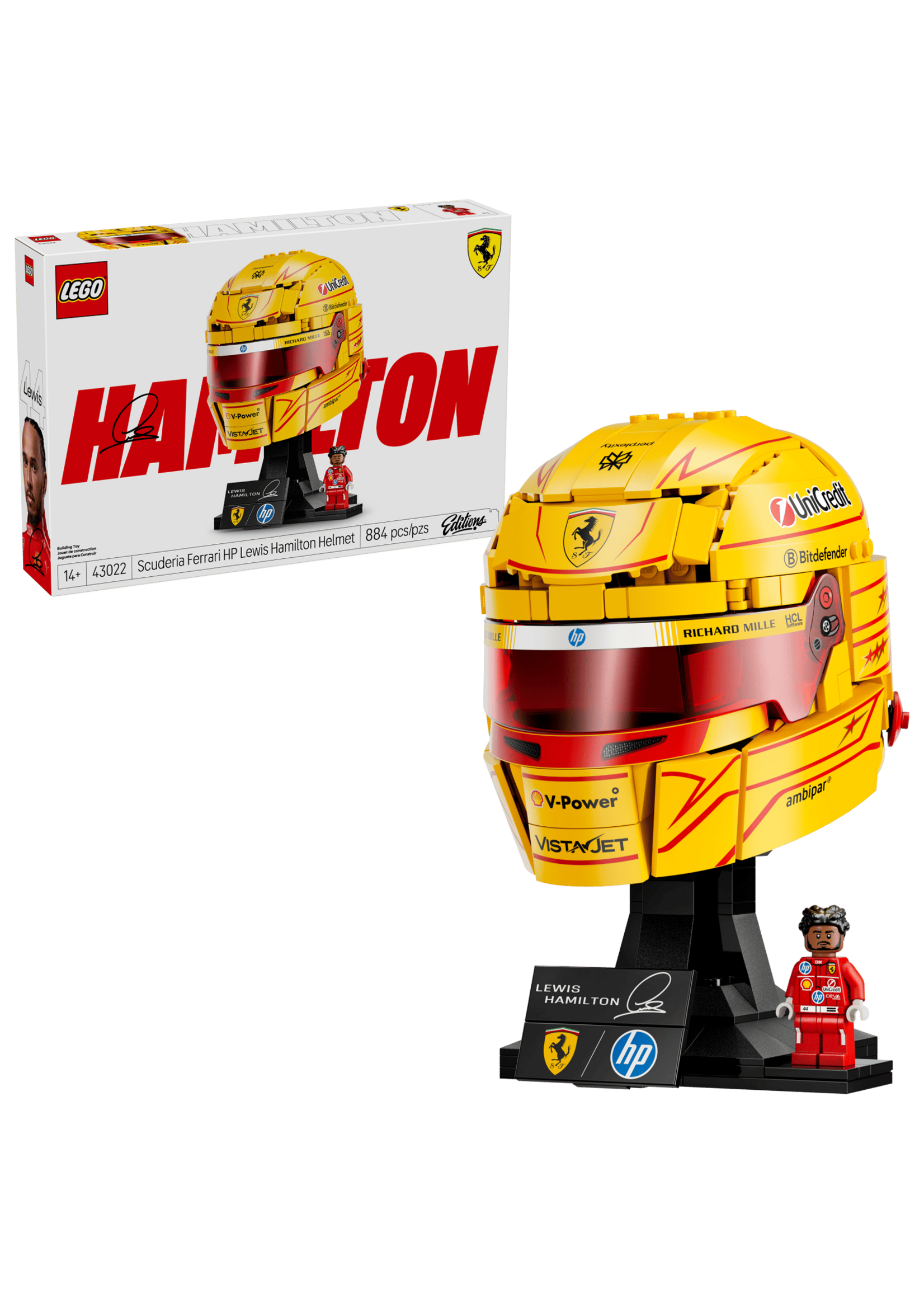 LEGO Scuderia Ferrari HP Lewis Hamilton Helmet - 43022