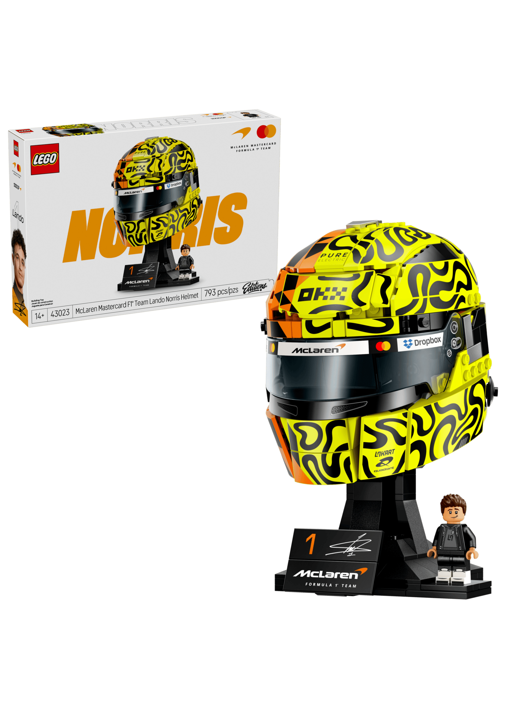LEGO McLaren Mastercard F1® Team Lando Norris Helmet - 43023