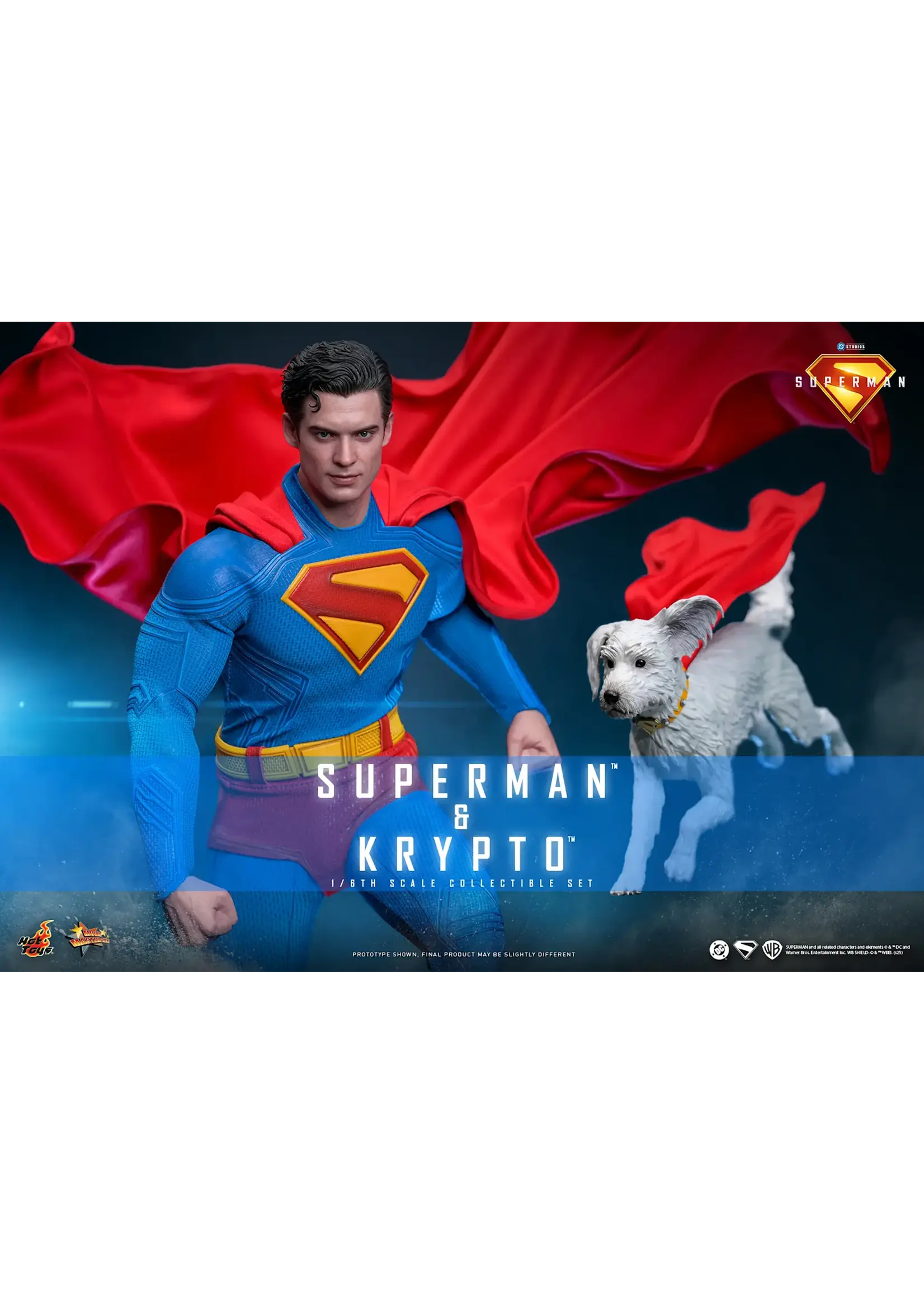 Hot Toys Superman™ & Krypto™ 1:6 Collectible Figure Hot Toys