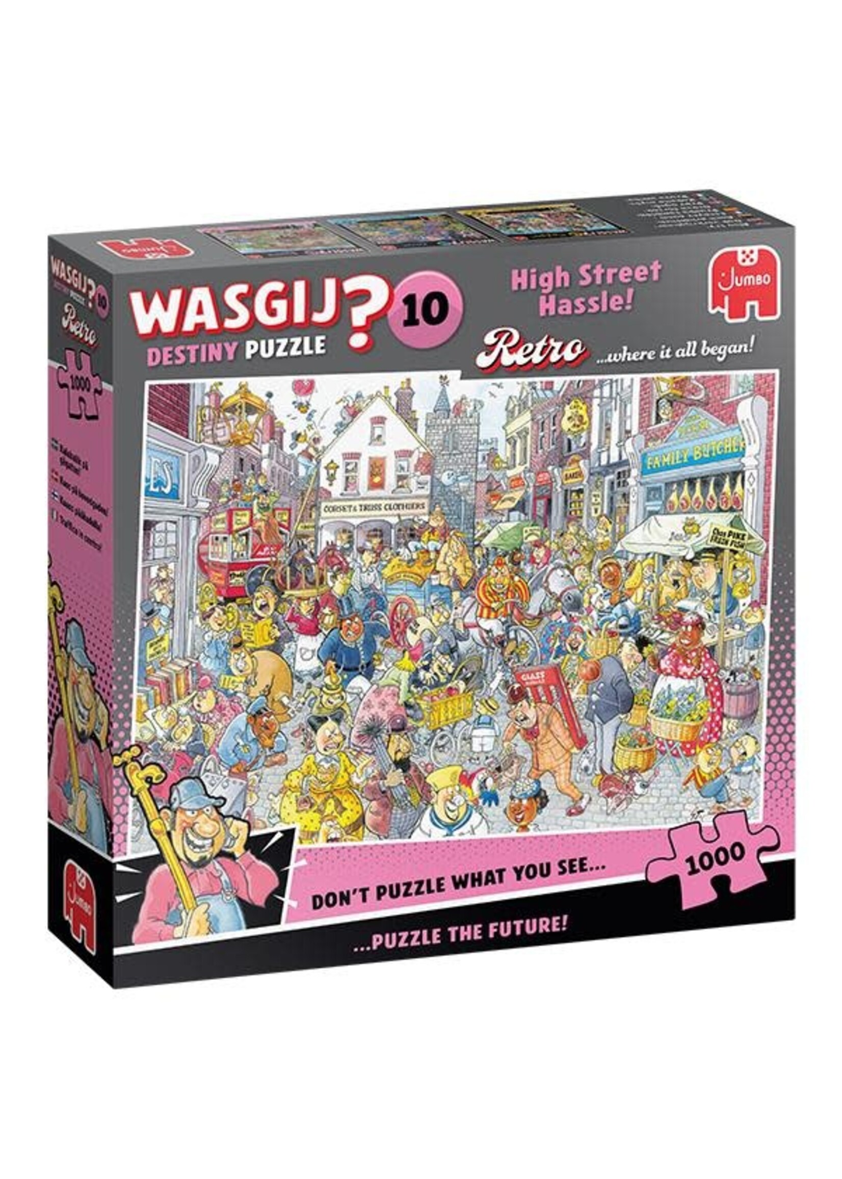 Wasgij? 1000 mcx, Wasgij Destiny Retro #10, Chaos dans la rue commerçante!