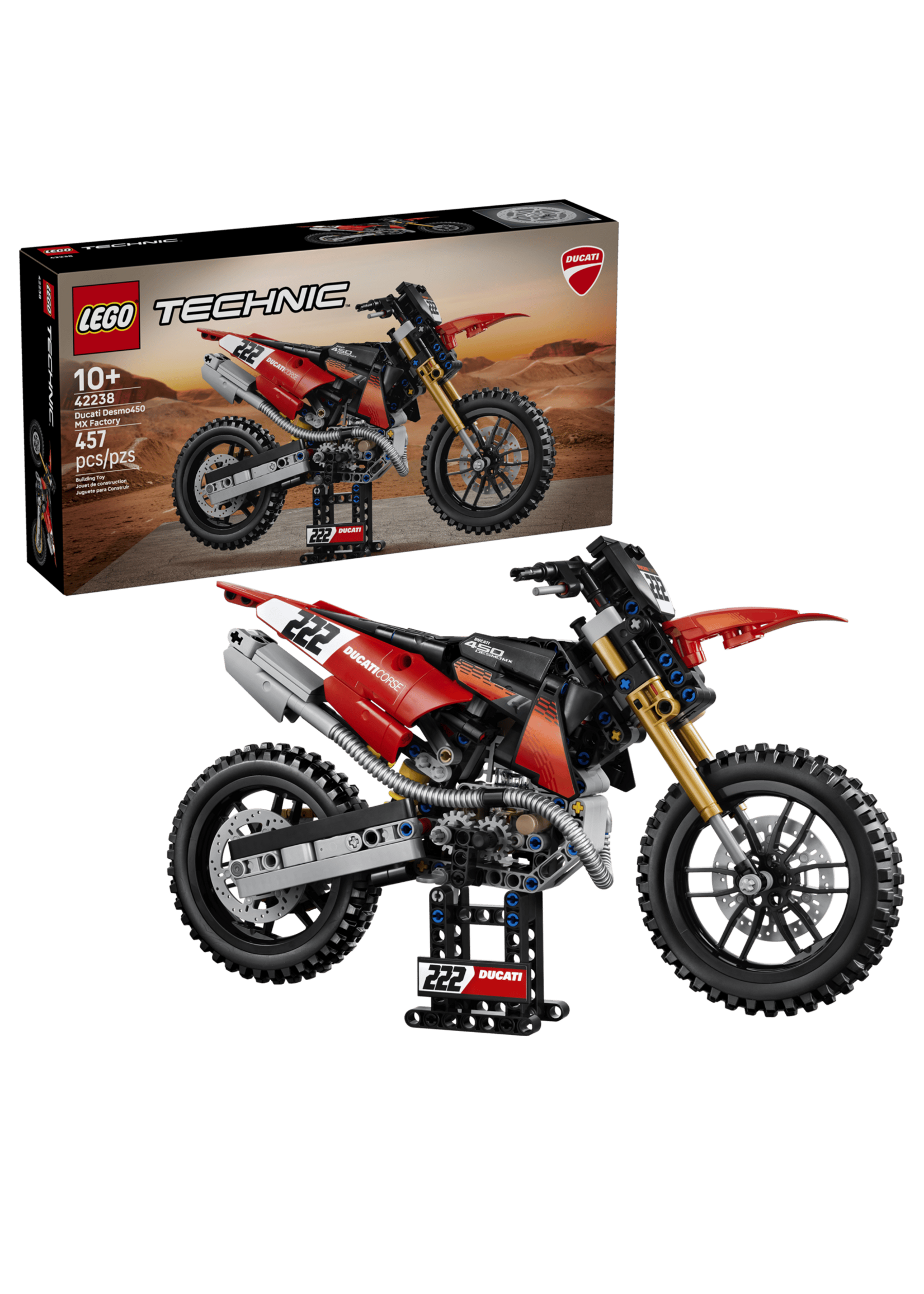 LEGO Ducati Desmo450 MX Factory Motorcycle - 42238
