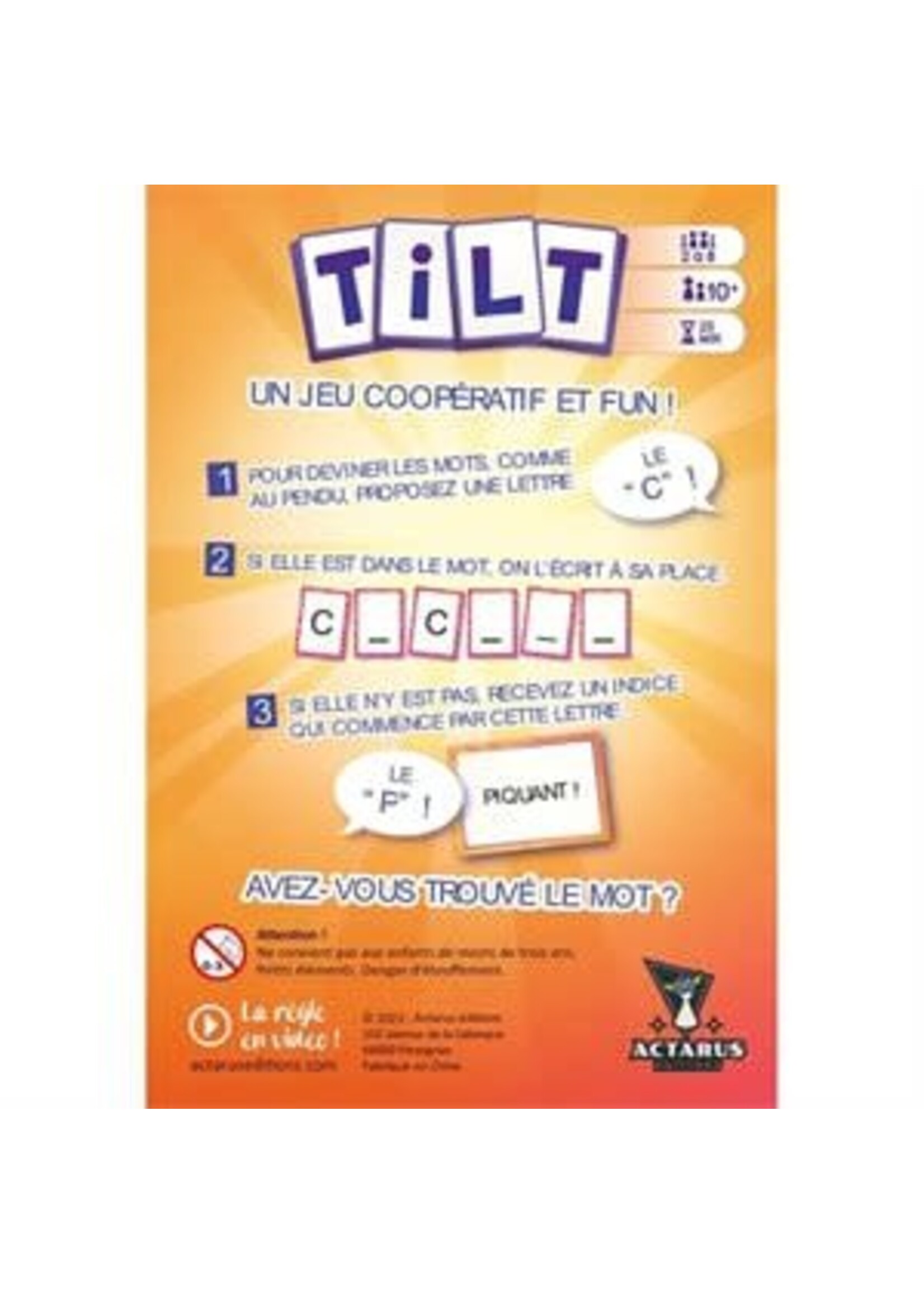Actarus Editions Tilt (FR)